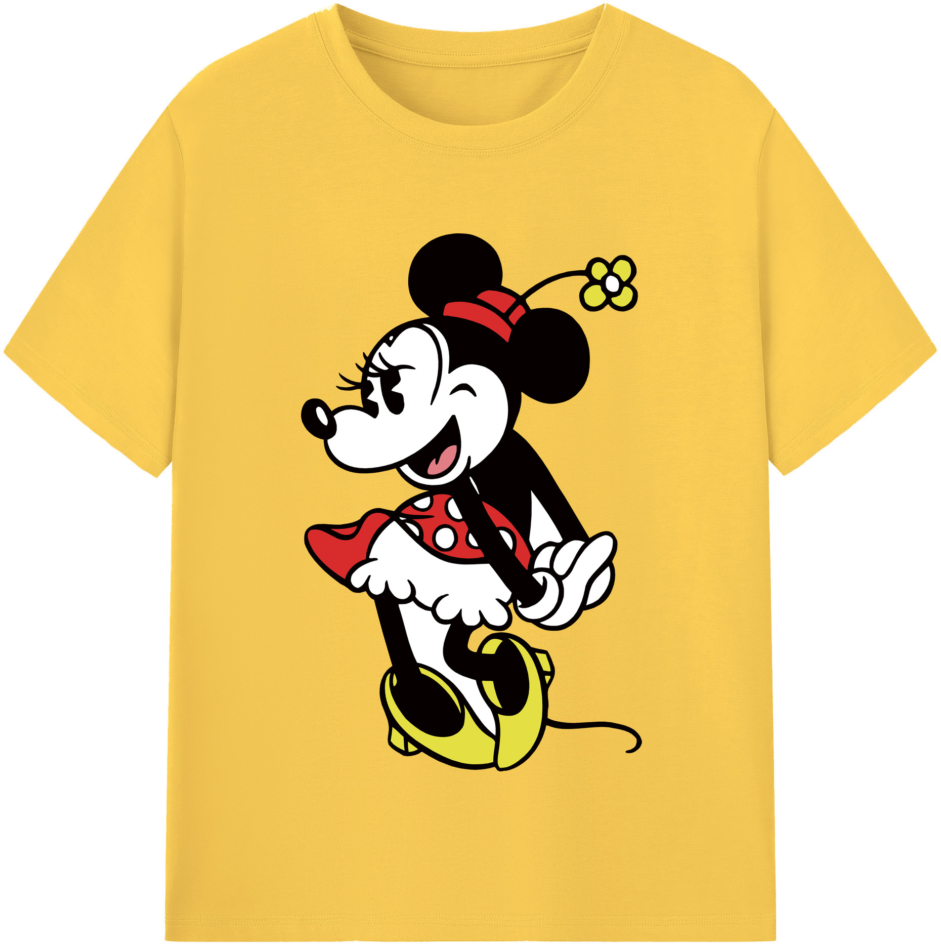 （画像用） ミッキーマウス Mickey Mouse 綿100％半袖Tシャツ（フロントプリント）