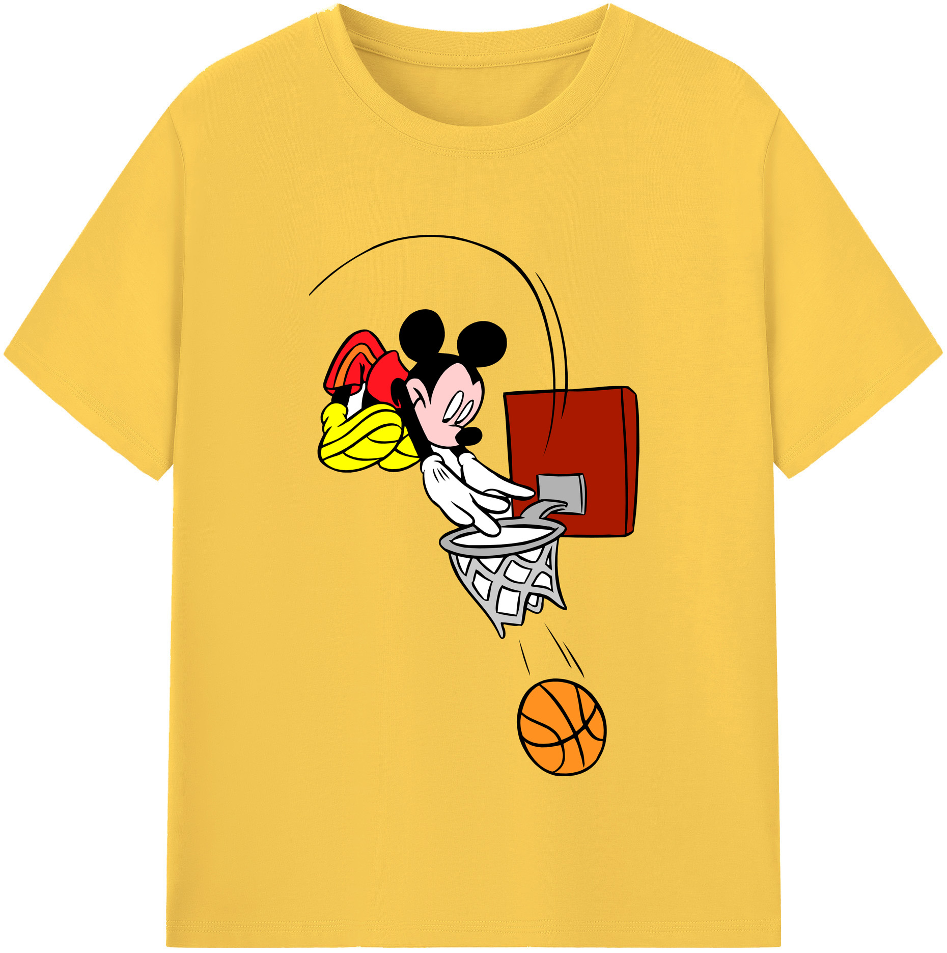 （画像用） ミッキーマウス Mickey Mouse 綿100％半袖Tシャツ（フロントプリント）