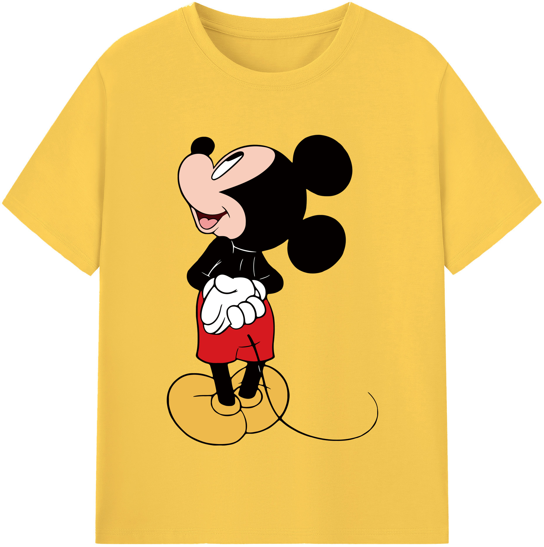 （画像用） ミッキーマウス Mickey Mouse 綿100％半袖Tシャツ（フロントプリント）