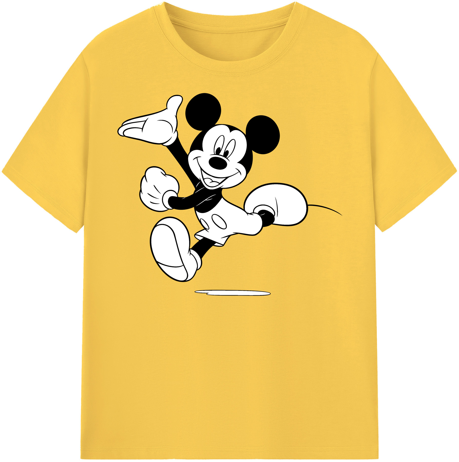 （画像用） ミッキーマウス Mickey Mouse 綿100％半袖Tシャツ（フロントプリント）