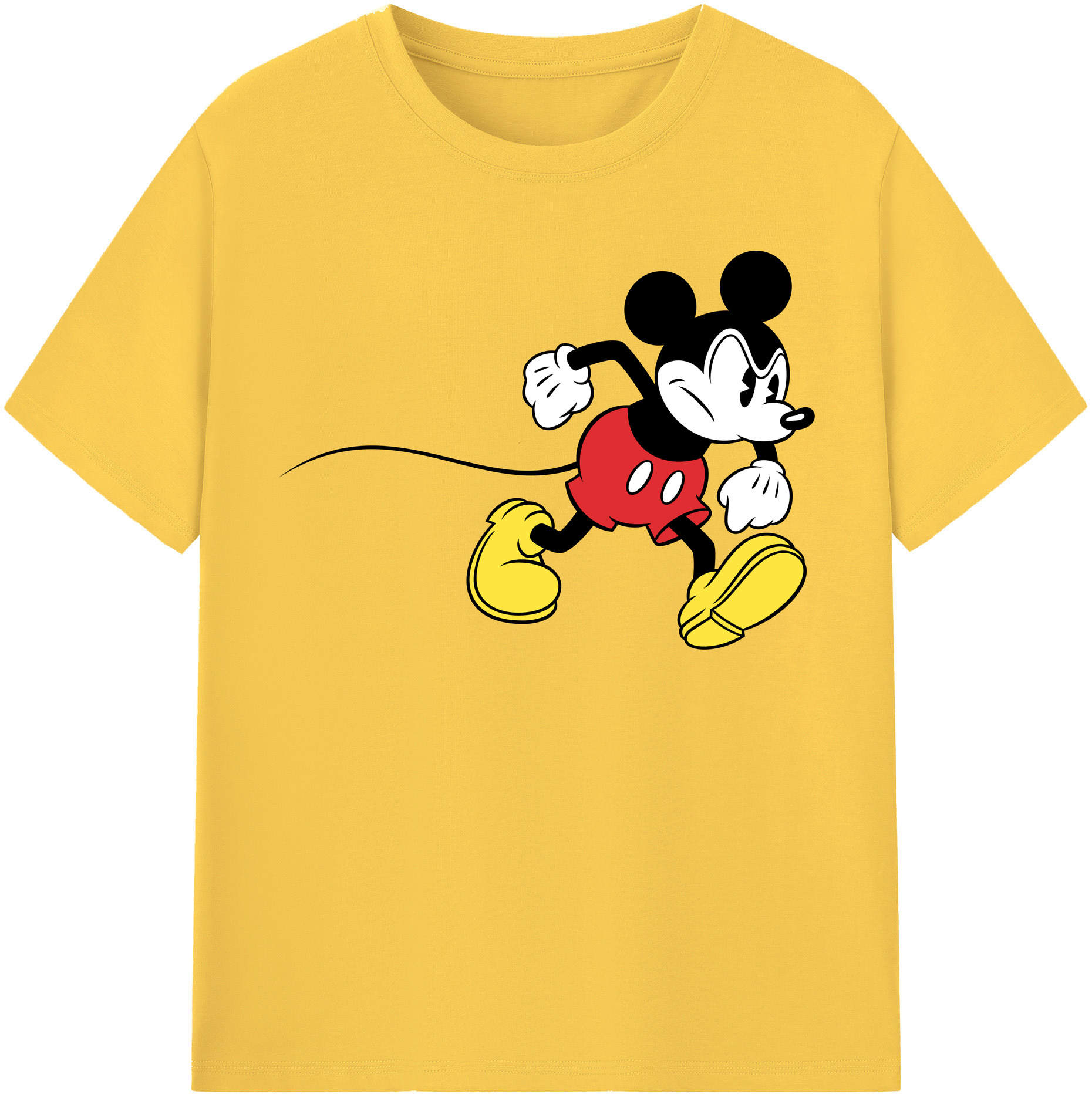 （画像用） ミッキーマウス Mickey Mouse 綿100％半袖Tシャツ（フロントプリント）