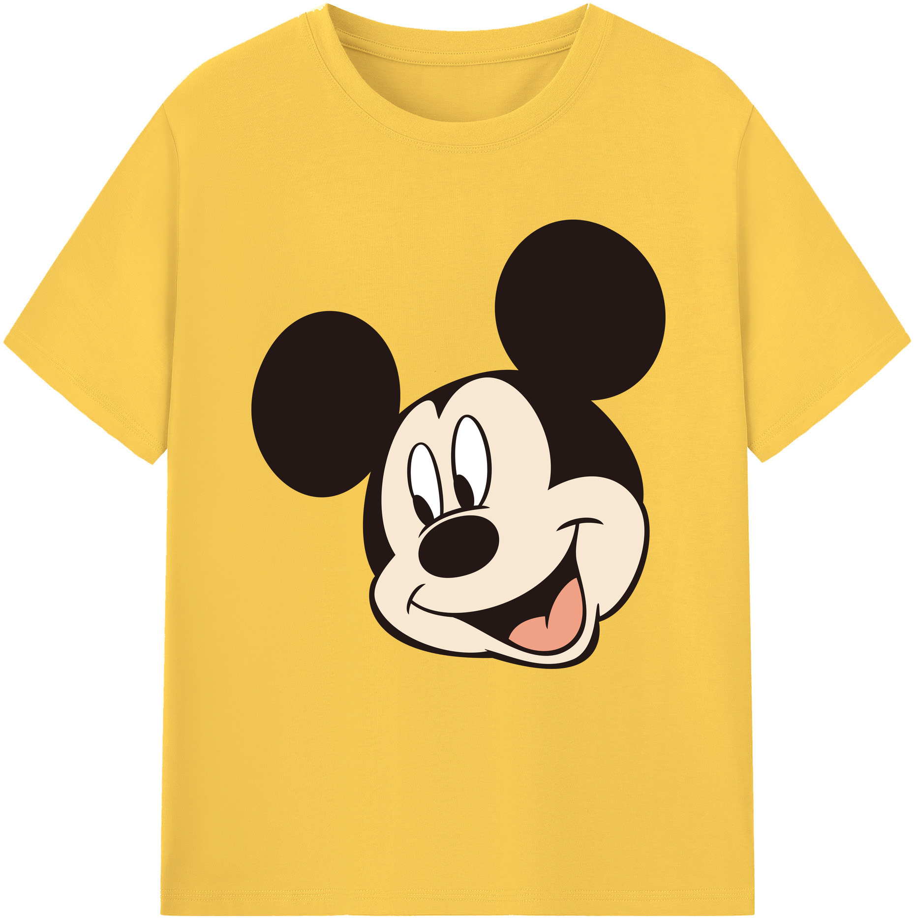 （画像用） ミッキーマウス Mickey Mouse 綿100％半袖Tシャツ（フロントプリント）