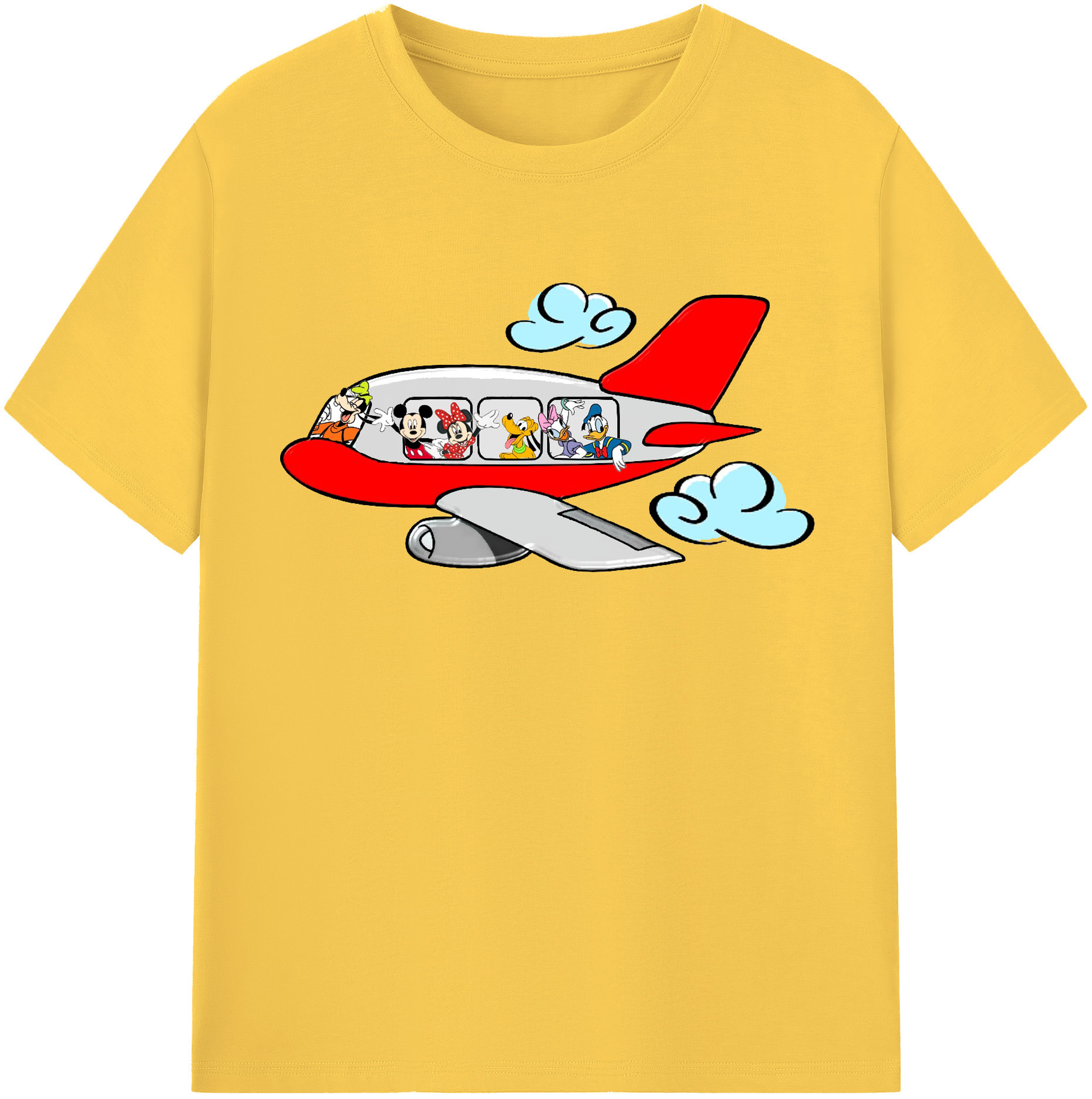 （画像用） ミッキーマウス Mickey Mouse 綿100％半袖Tシャツ（フロントプリント）