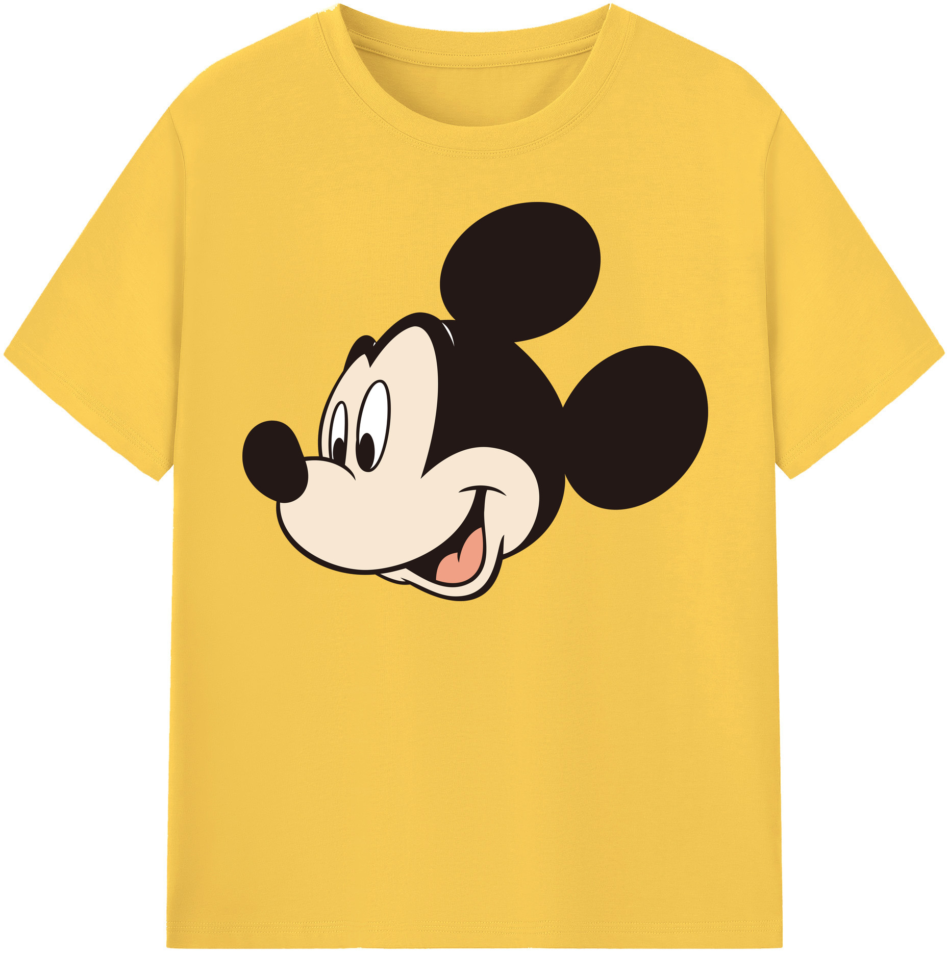 （画像用） ミッキーマウス Mickey Mouse 綿100％半袖Tシャツ（フロントプリント）