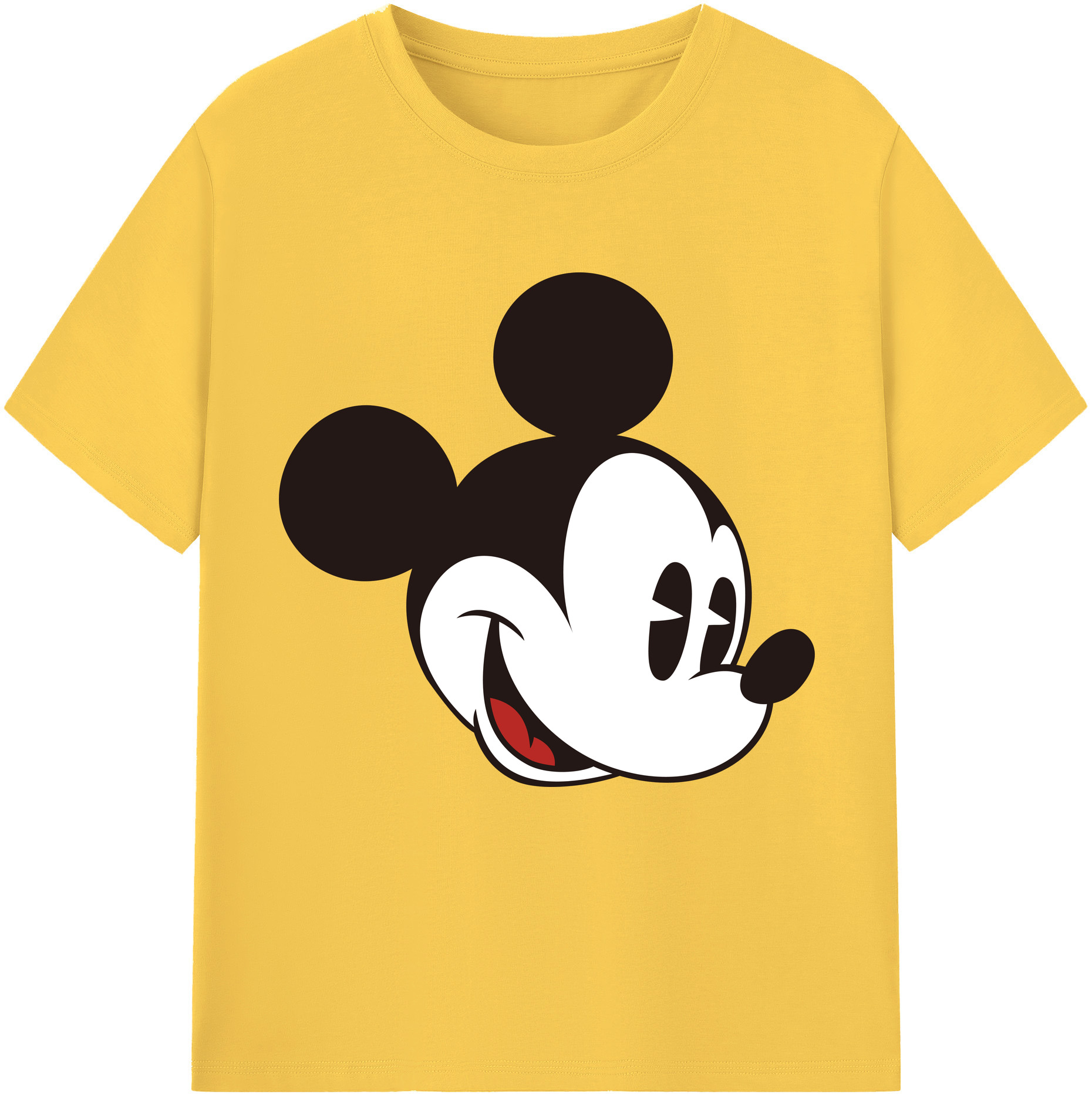 （画像用） ミッキーマウス Mickey Mouse 綿100％半袖Tシャツ（フロントプリント）