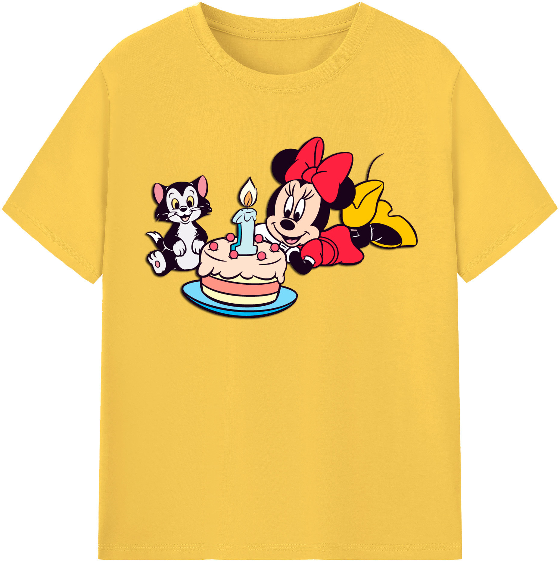 （画像用） ミッキーマウス Mickey Mouse 綿100％半袖Tシャツ（フロントプリント）