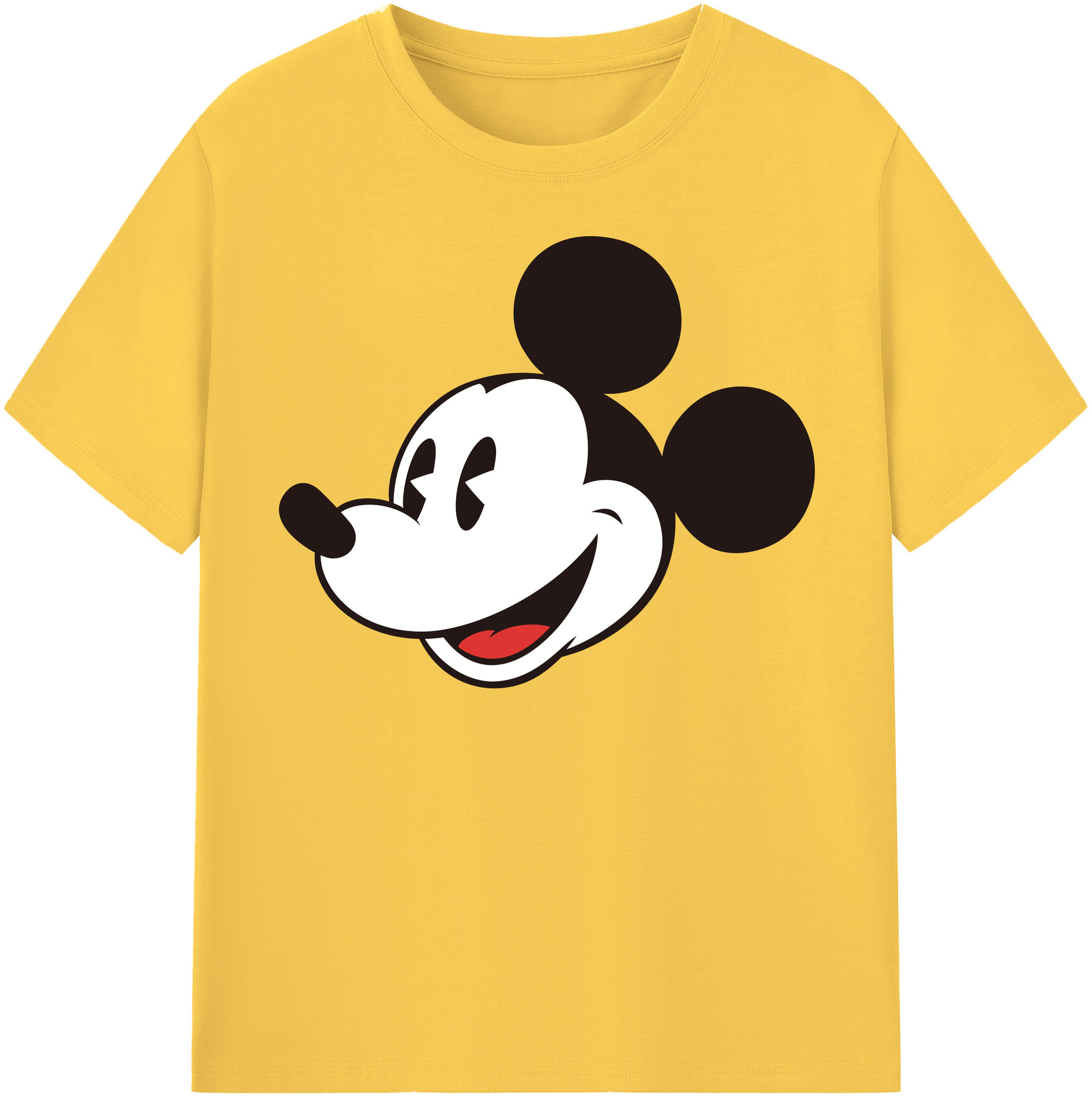 （画像用） ミッキーマウス Mickey Mouse 綿100％半袖Tシャツ（フロントプリント）
