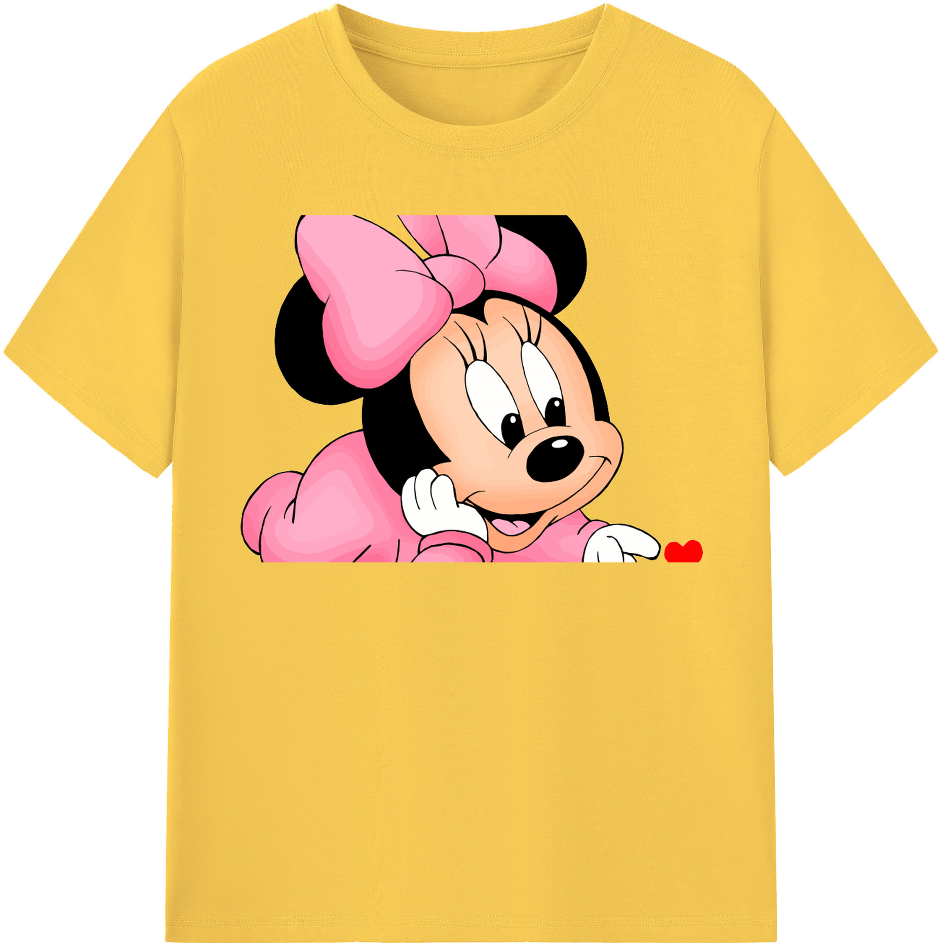 （画像用） ミッキーマウス Mickey Mouse 綿100％半袖Tシャツ（フロントプリント）