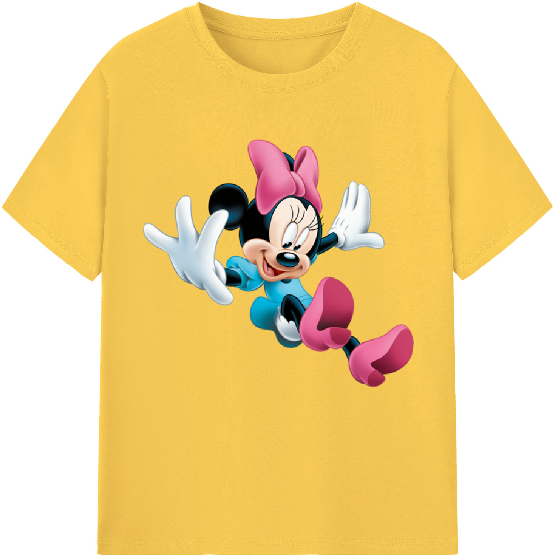 （画像用） ミッキーマウス Mickey Mouse 綿100％半袖Tシャツ（フロントプリント）