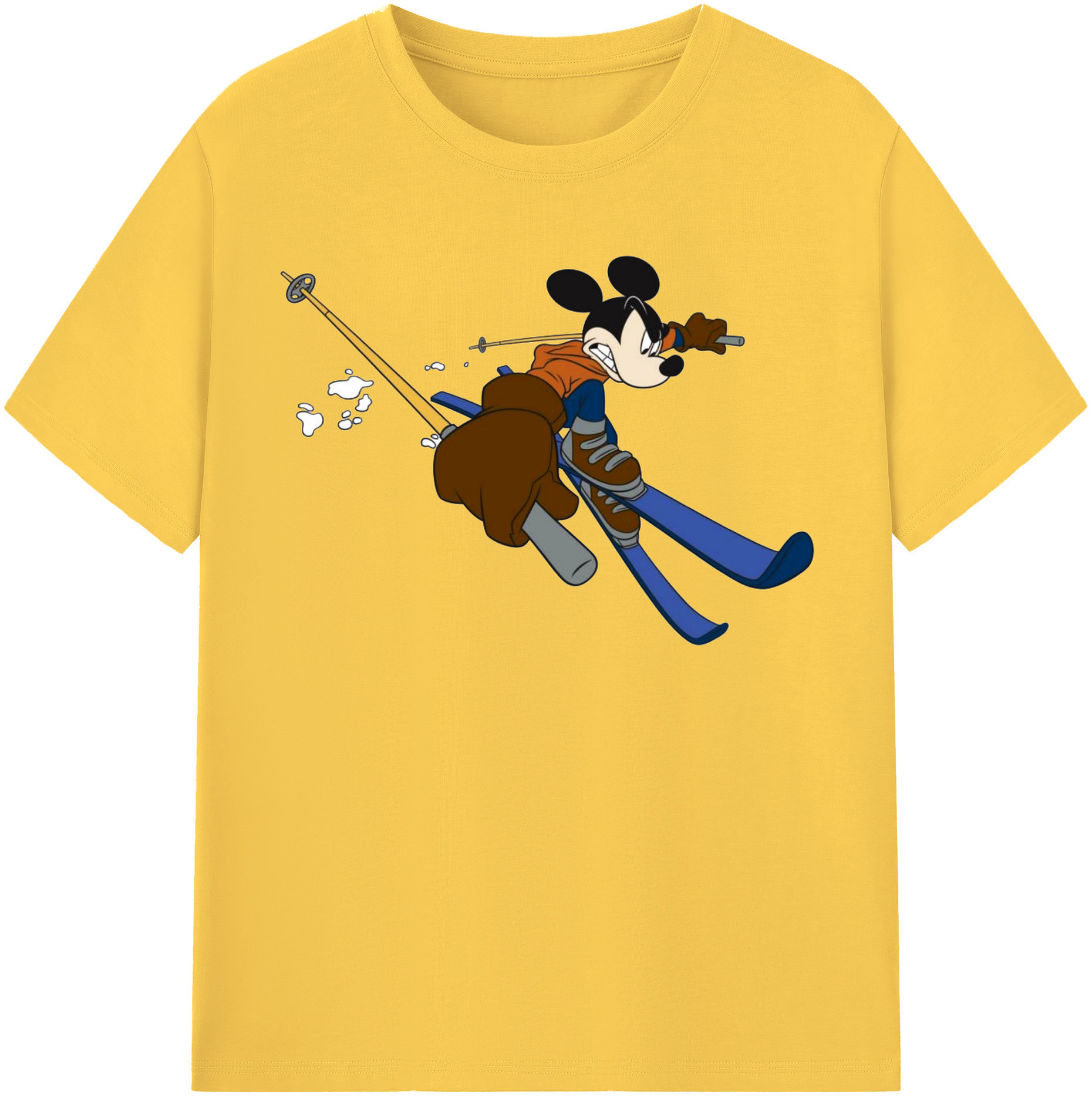 （画像用） ミッキーマウス Mickey Mouse 綿100％半袖Tシャツ（フロントプリント）