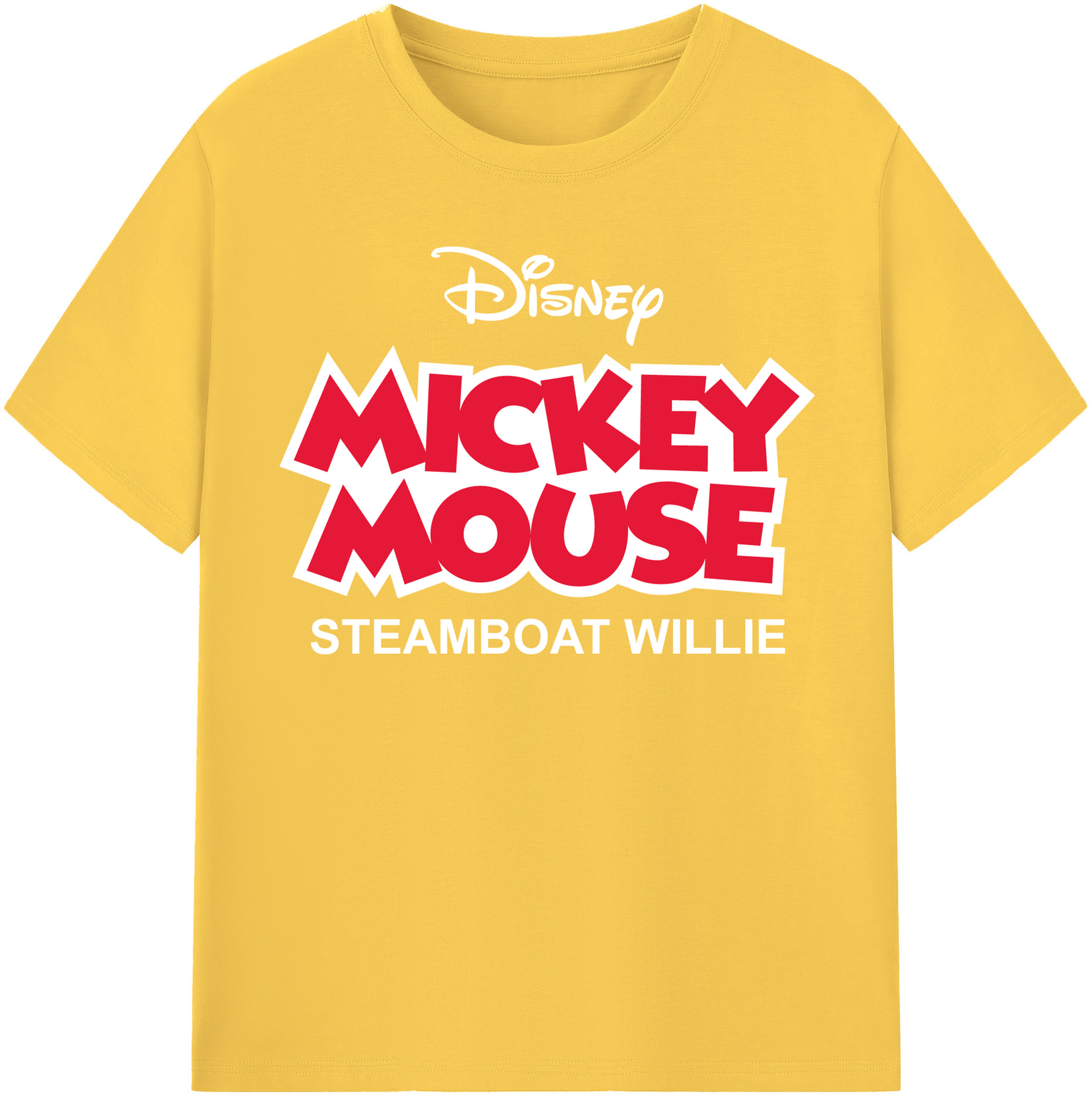 （画像用） ミッキーマウス Mickey Mouse 綿100％半袖Tシャツ（フロントプリント）