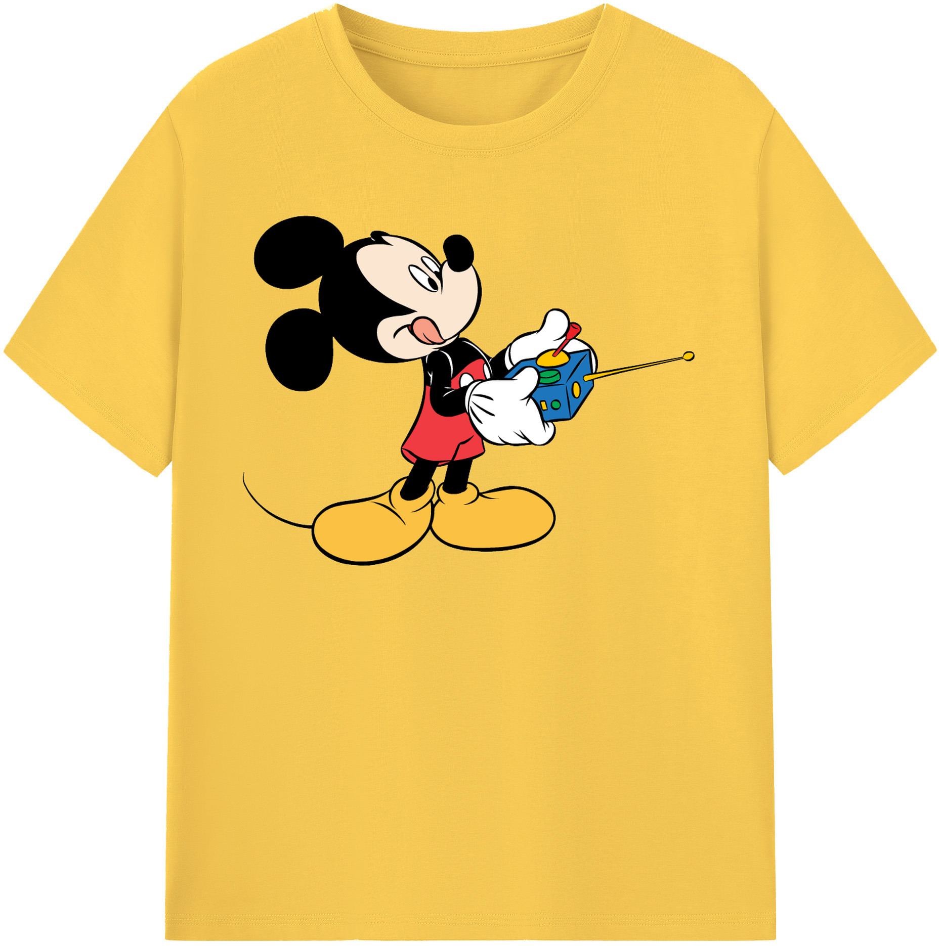 （画像用） ミッキーマウス Mickey Mouse 綿100％半袖Tシャツ（フロントプリント）