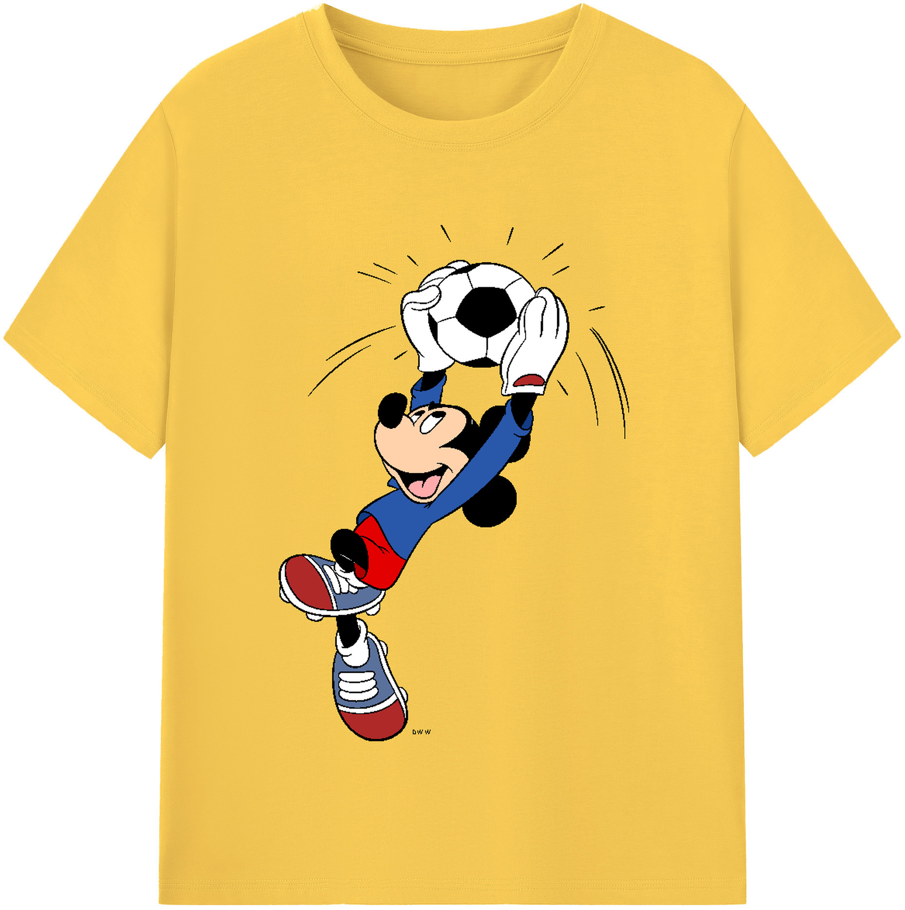 （画像用） ミッキーマウス Mickey Mouse 綿100％半袖Tシャツ（フロントプリント）