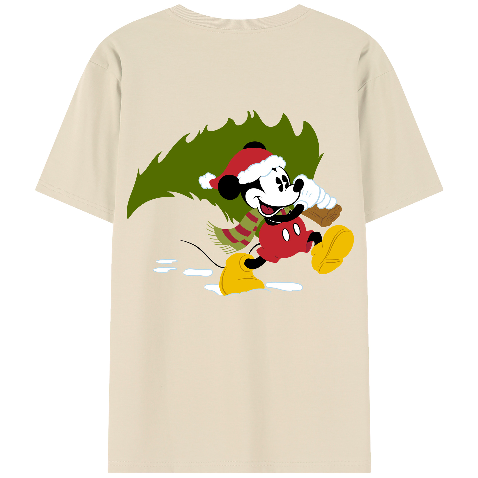 （画像用） ミッキーマウス Mickey Mouse 綿100％半袖Tシャツ（背面プリント）