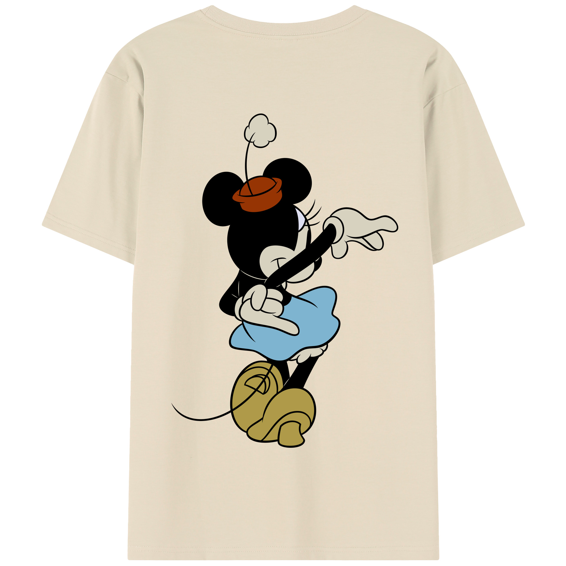 （画像用） ミッキーマウス Mickey Mouse 綿100％半袖Tシャツ（背面プリント）