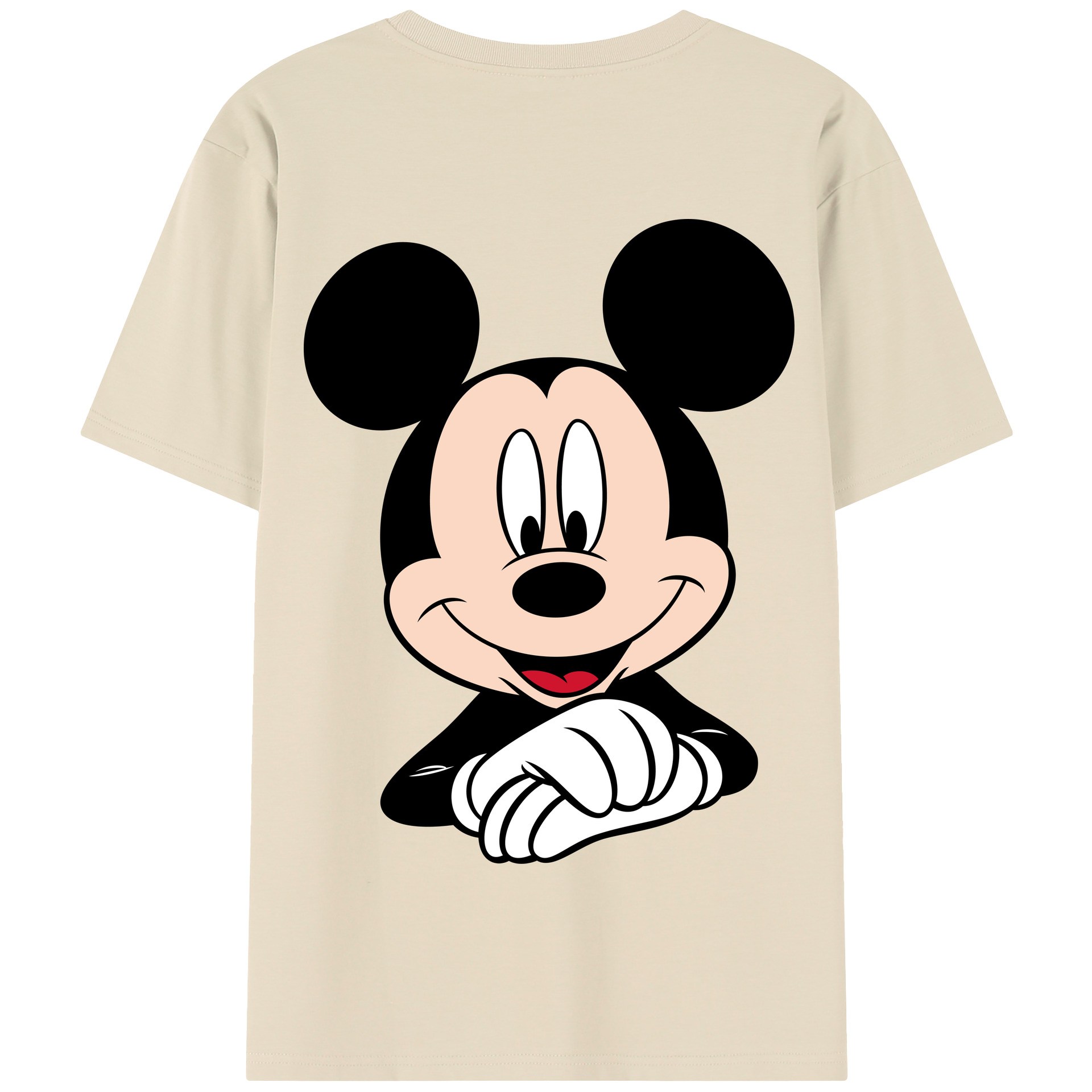 （画像用） ミッキーマウス Mickey Mouse 綿100％半袖Tシャツ（背面プリント）