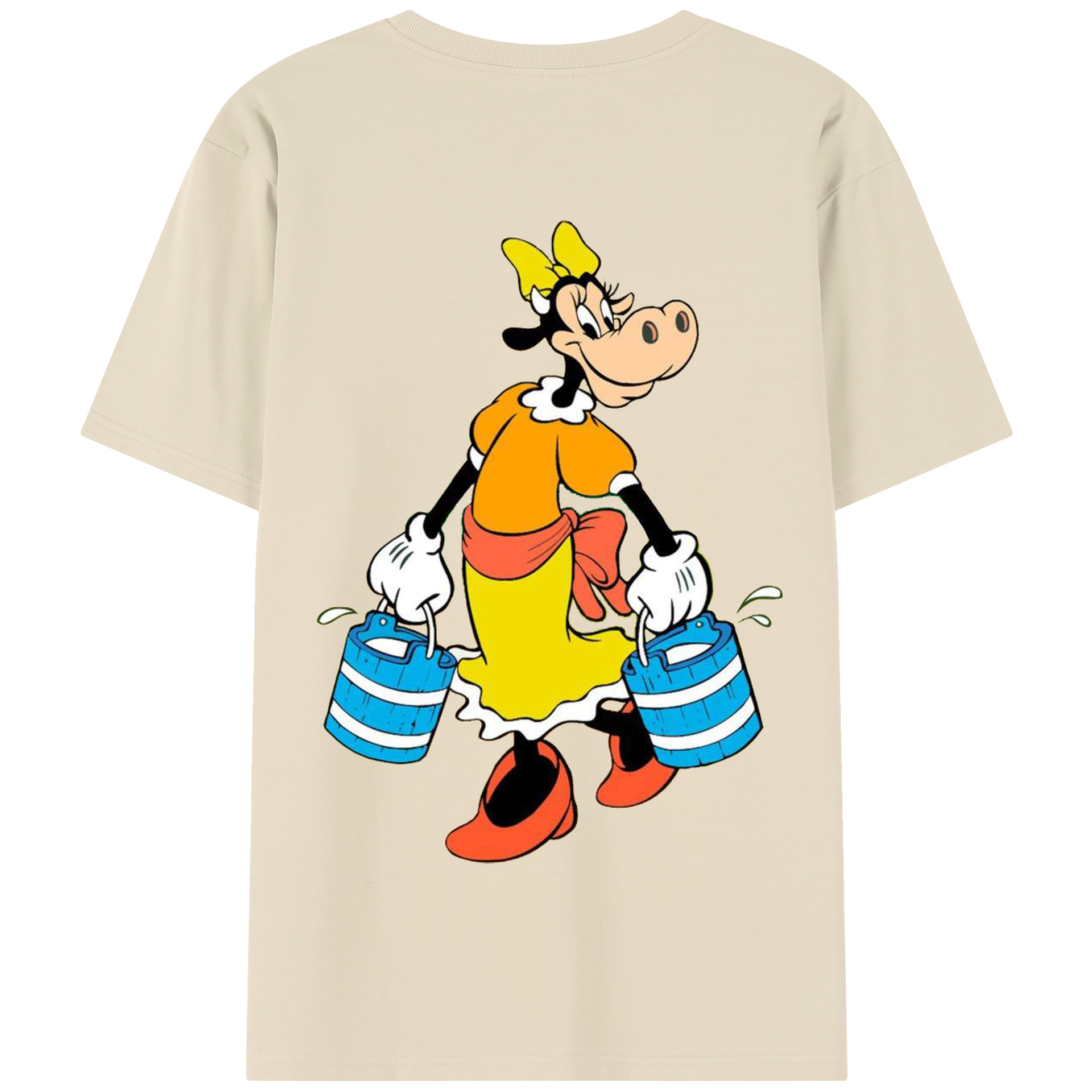 （画像用） ミッキーマウス Mickey Mouse 綿100％半袖Tシャツ（背面プリント）