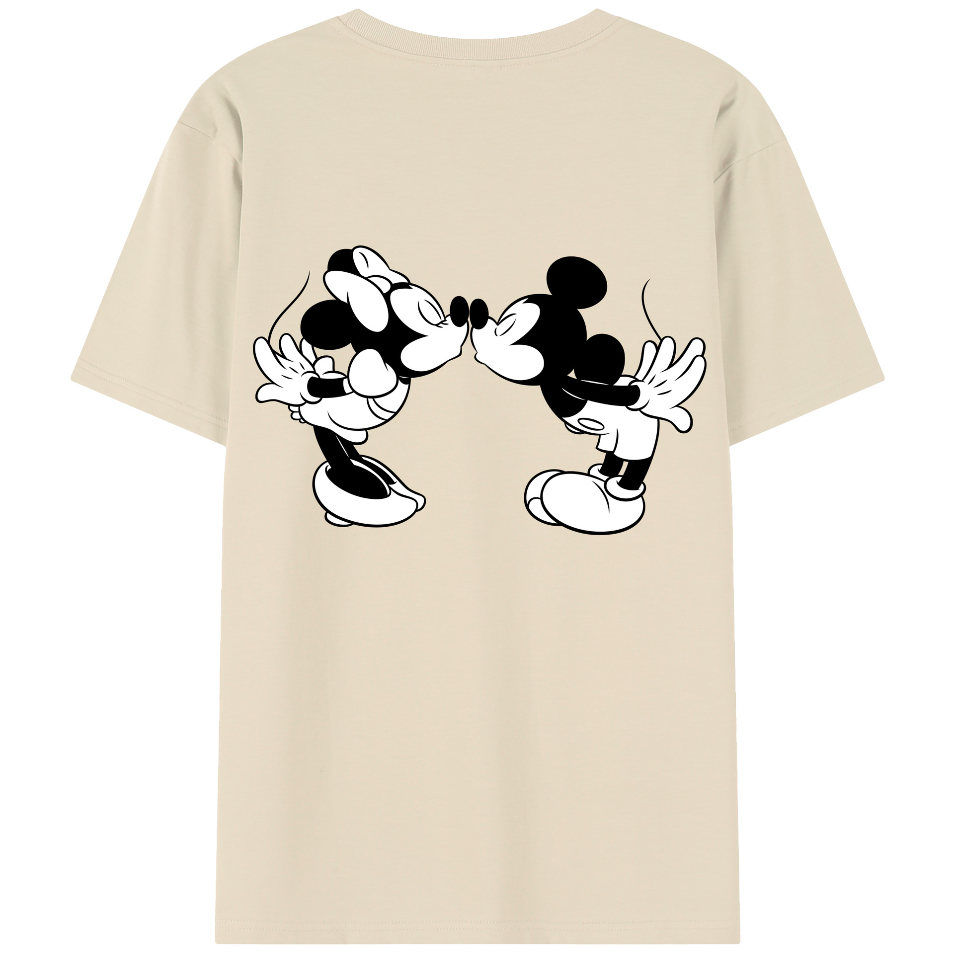 （画像用） ミッキーマウス Mickey Mouse 綿100％半袖Tシャツ（背面プリント）