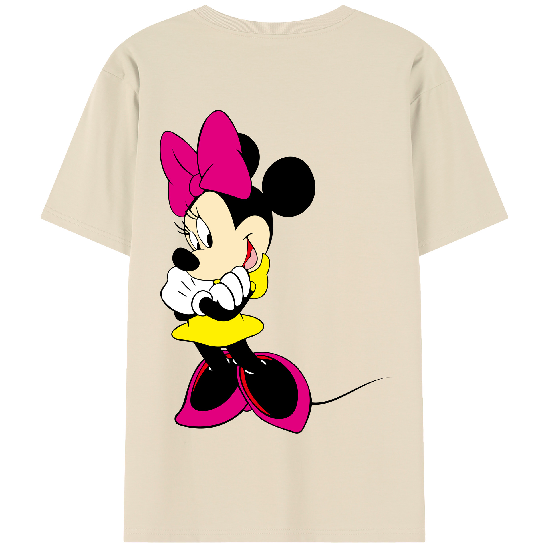（画像用） ミッキーマウス Mickey Mouse 綿100％半袖Tシャツ（背面プリント）
