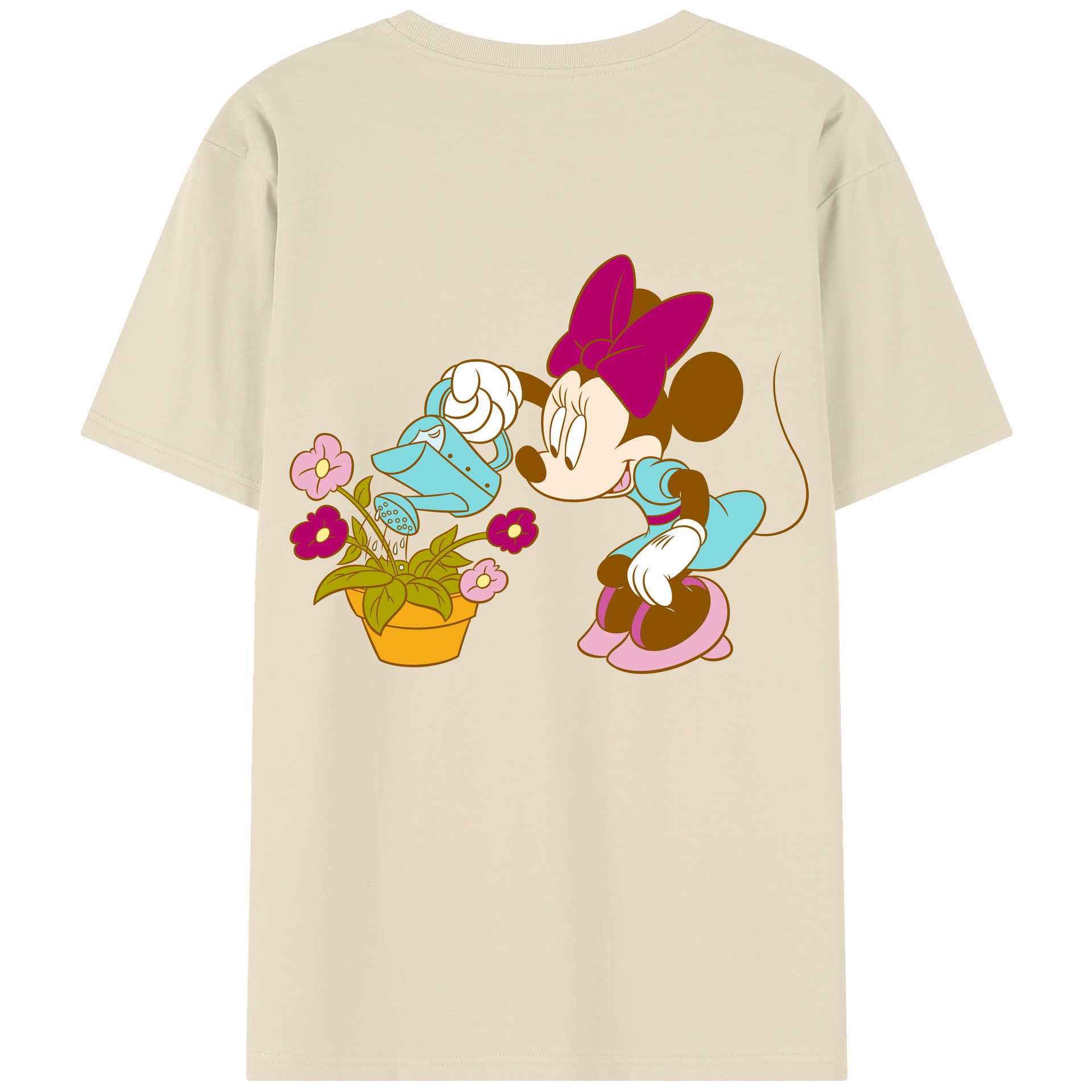 （画像用） ミッキーマウス Mickey Mouse 綿100％半袖Tシャツ（背面プリント）