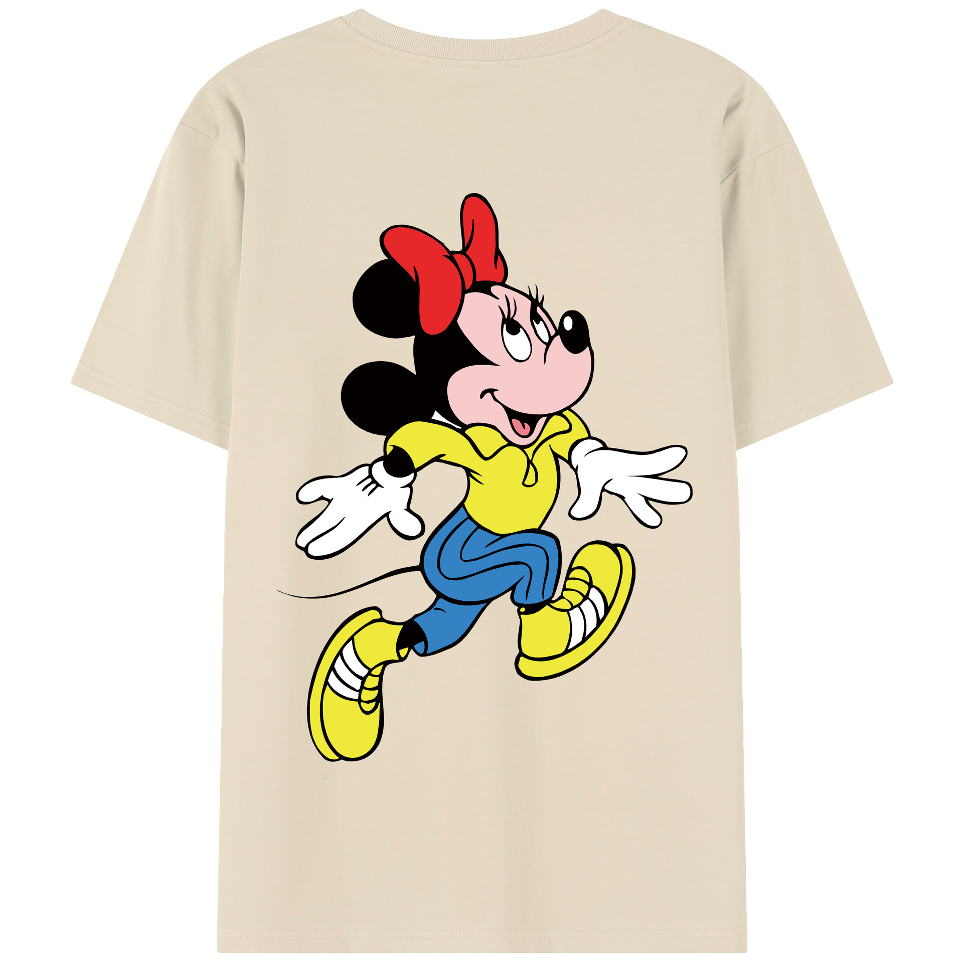 （画像用） ミッキーマウス Mickey Mouse 綿100％半袖Tシャツ（背面プリント）