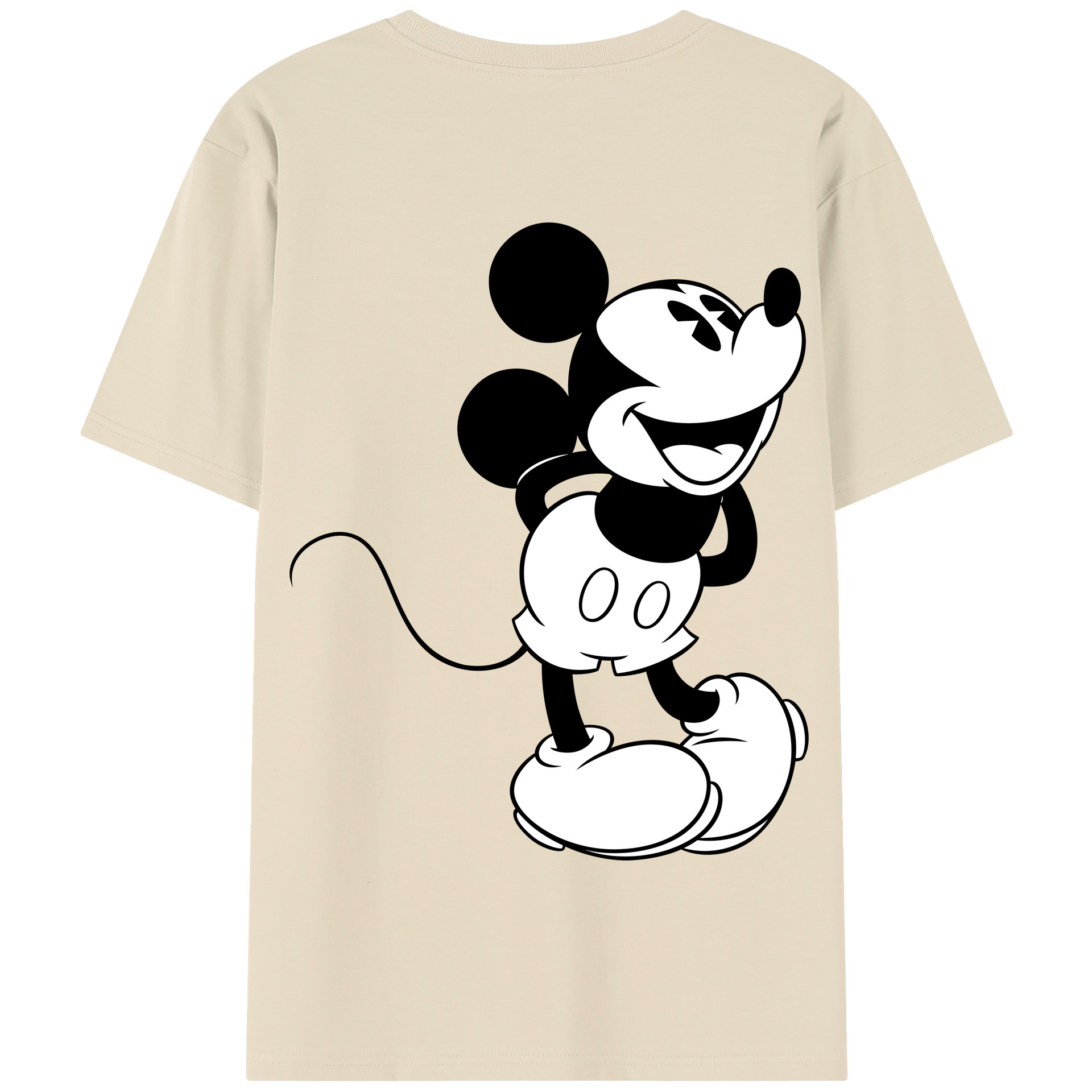 （画像用） ミッキーマウス Mickey Mouse 綿100％半袖Tシャツ（背面プリント）