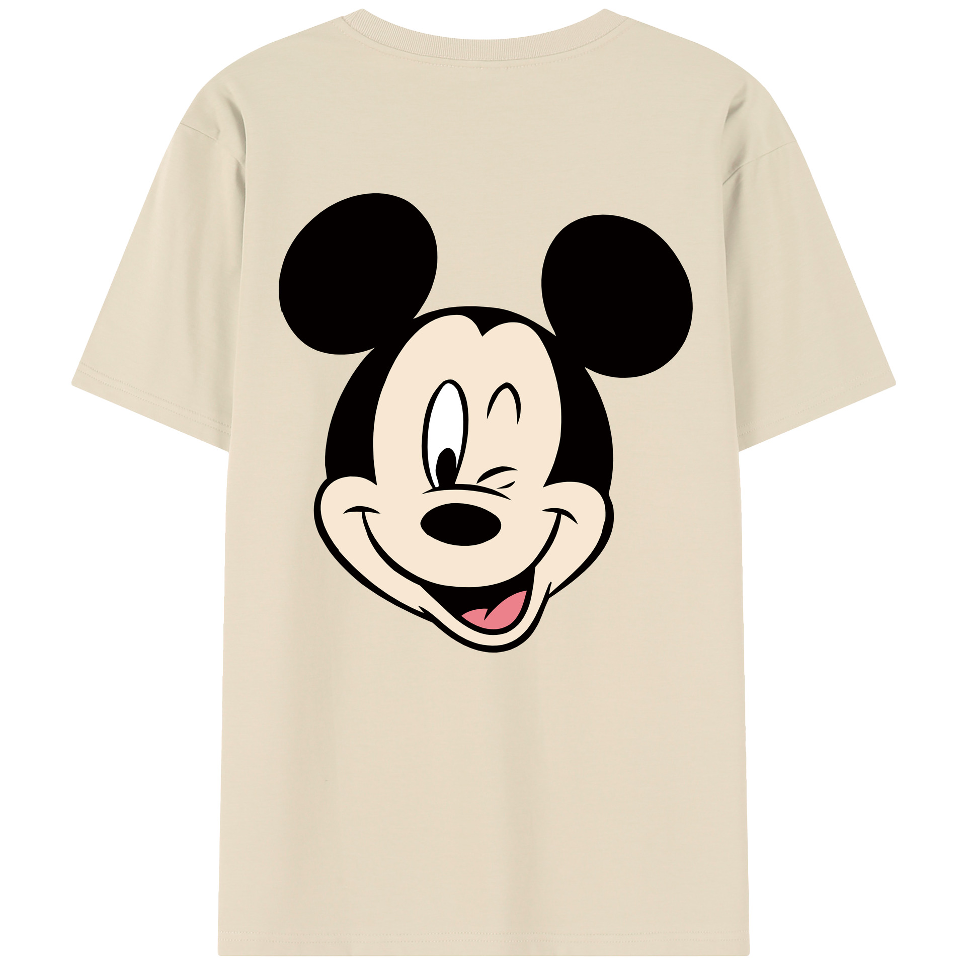 （画像用） ミッキーマウス Mickey Mouse 綿100％半袖Tシャツ（背面プリント）