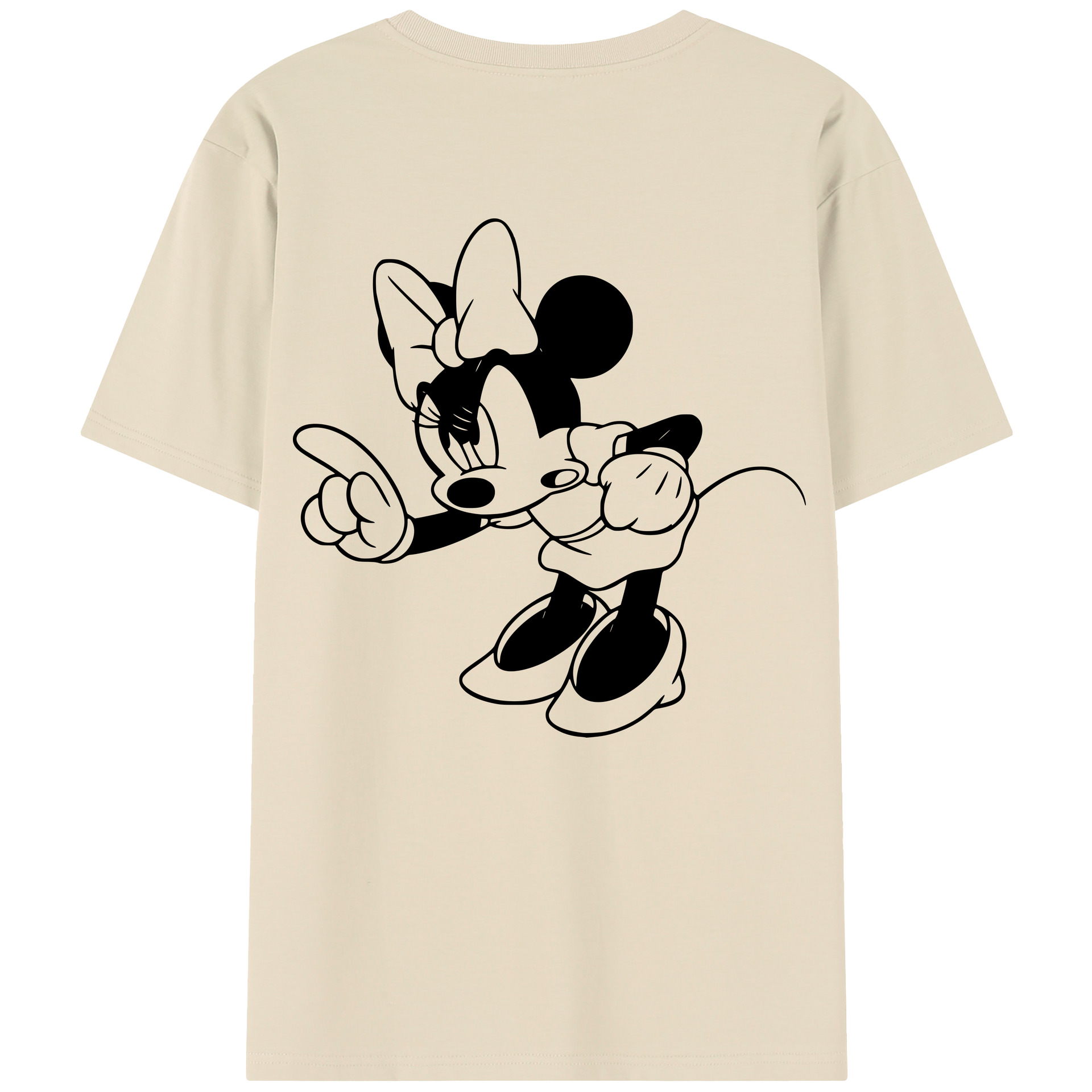 （画像用） ミッキーマウス Mickey Mouse 綿100％半袖Tシャツ（背面プリント）