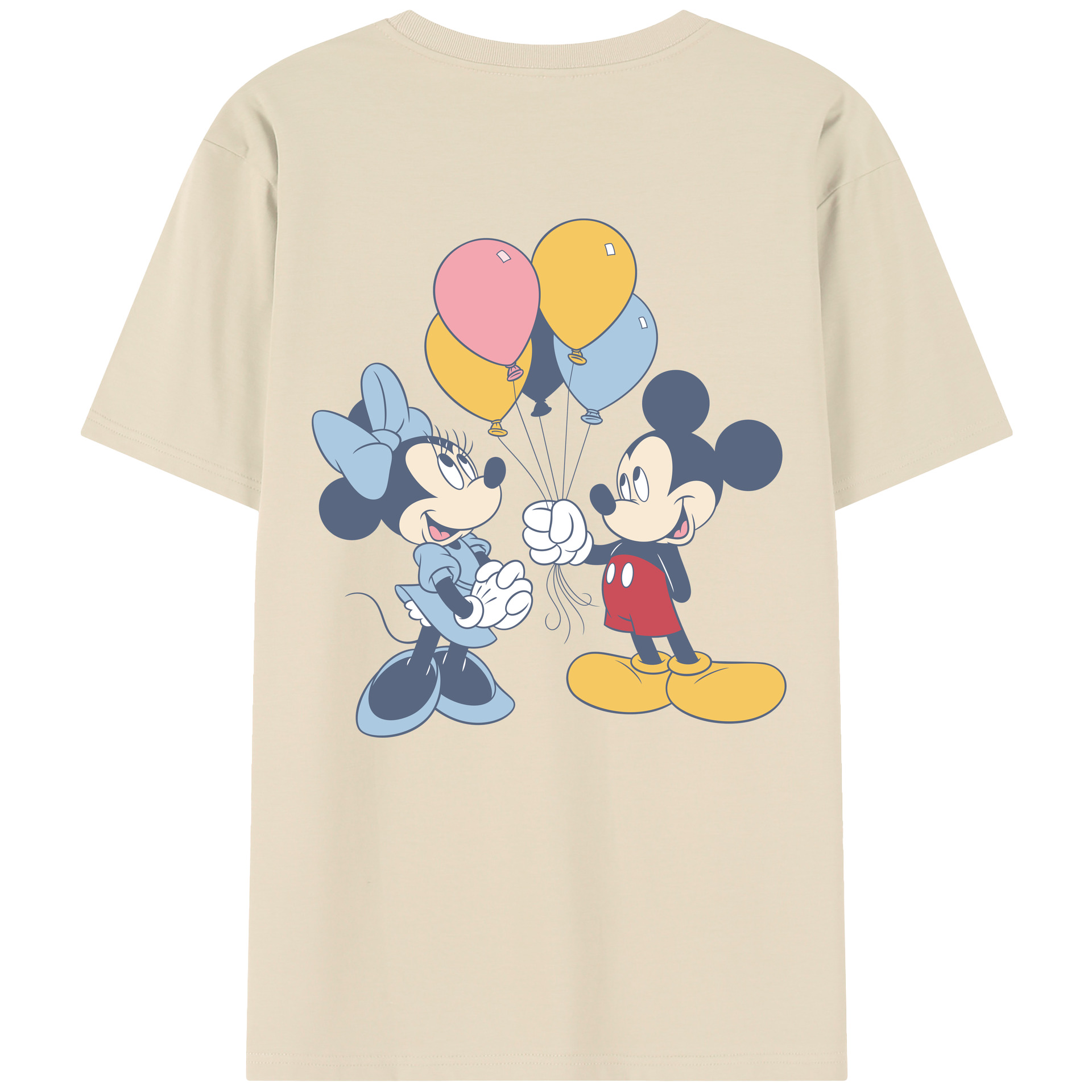 （画像用） ミッキーマウス Mickey Mouse 綿100％半袖Tシャツ（背面プリント）