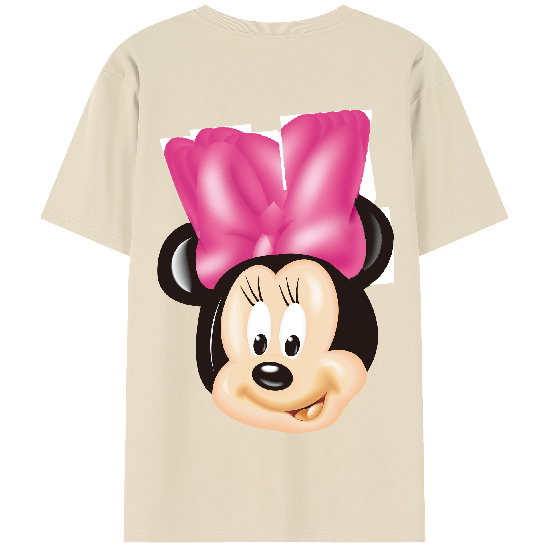（画像用） ミッキーマウス Mickey Mouse 綿100％半袖Tシャツ（背面プリント）
