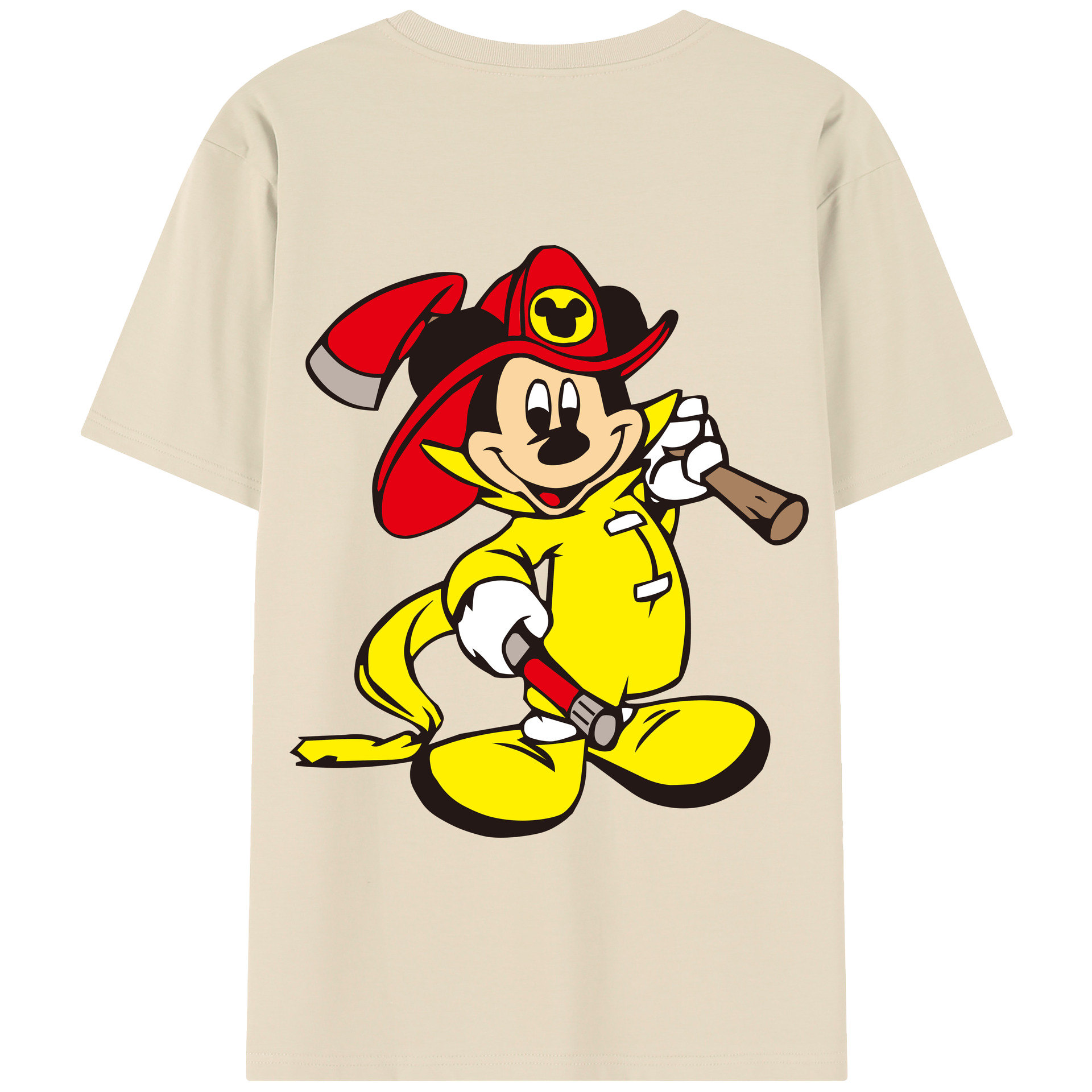 （画像用） ミッキーマウス Mickey Mouse 綿100％半袖Tシャツ（背面プリント）
