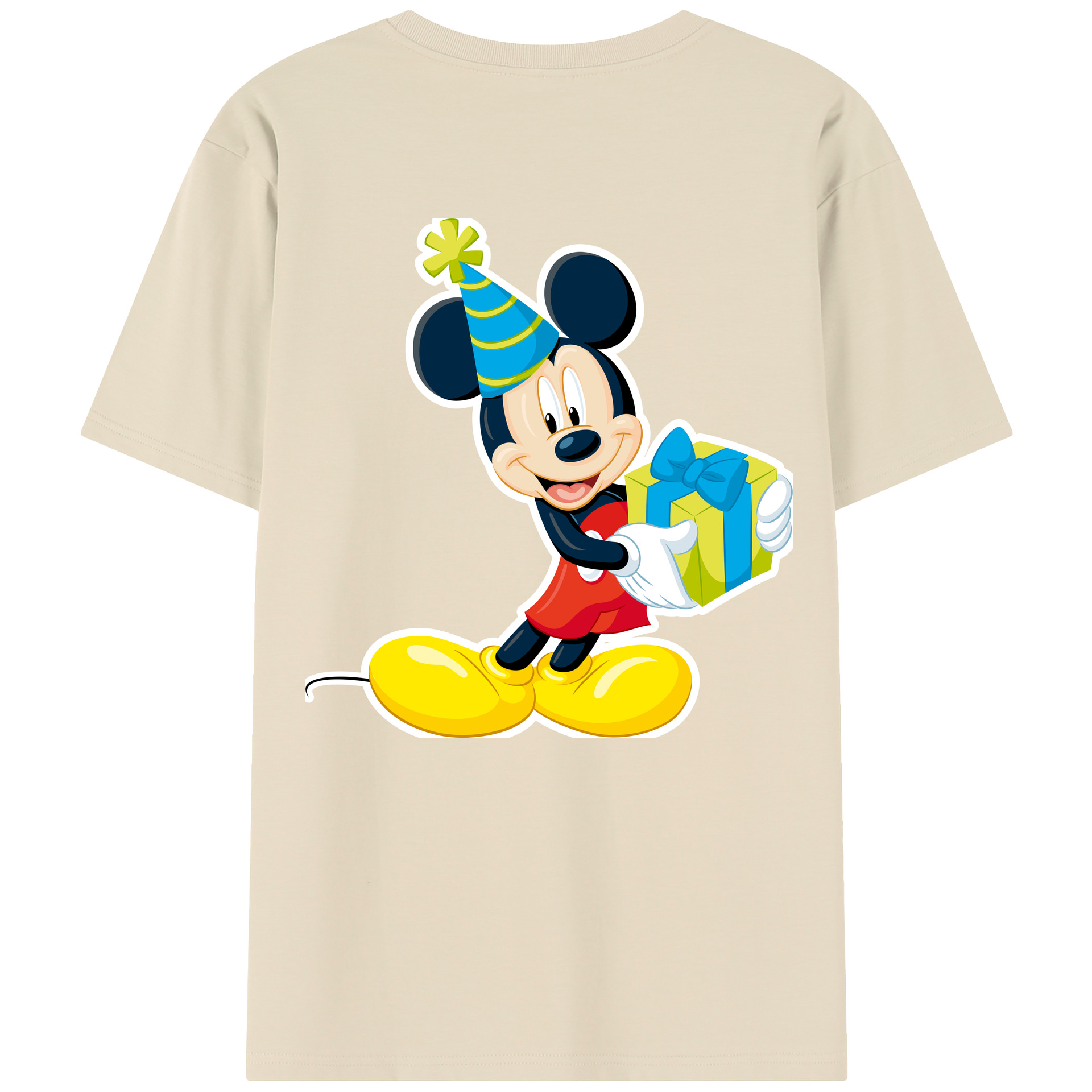 （画像用） ミッキーマウス Mickey Mouse 綿100％半袖Tシャツ（背面プリント）