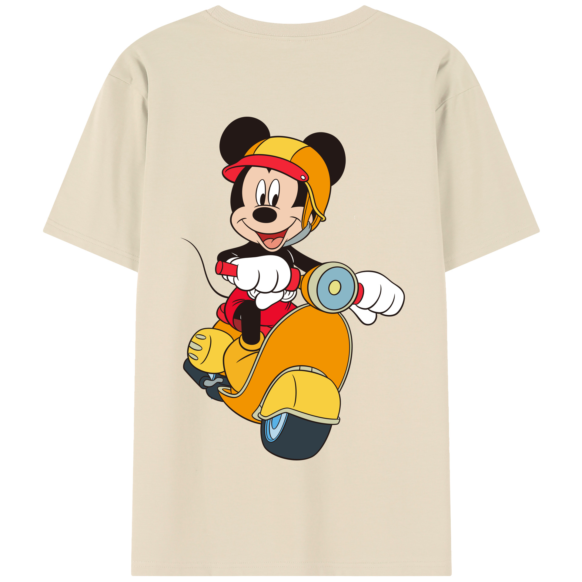 （画像用） ミッキーマウス Mickey Mouse 綿100％半袖Tシャツ（背面プリント）