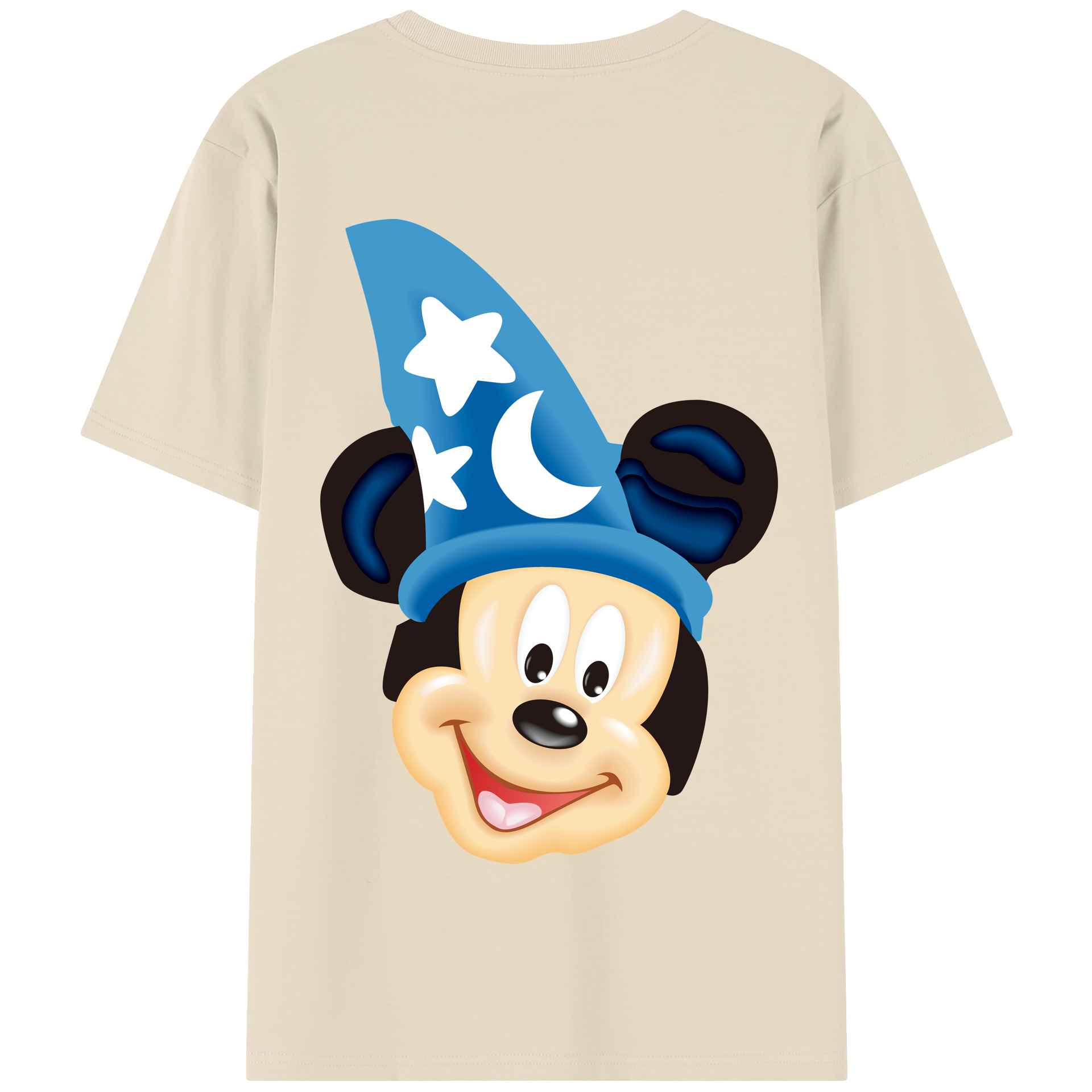 （画像用） ミッキーマウス Mickey Mouse 綿100％半袖Tシャツ（背面プリント）