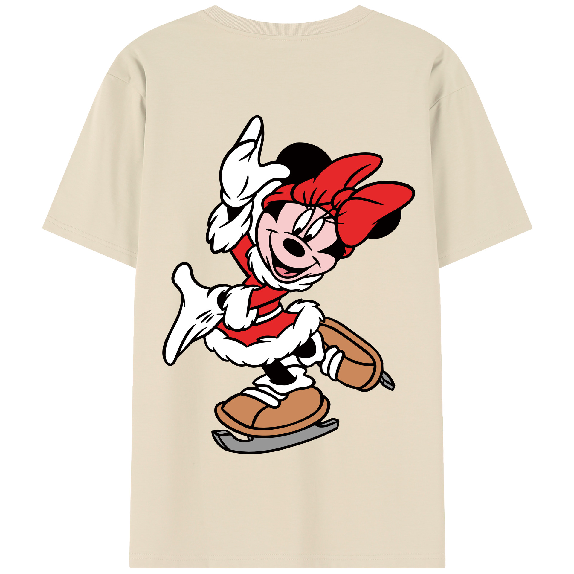 （画像用） ミッキーマウス Mickey Mouse 綿100％半袖Tシャツ（背面プリント）