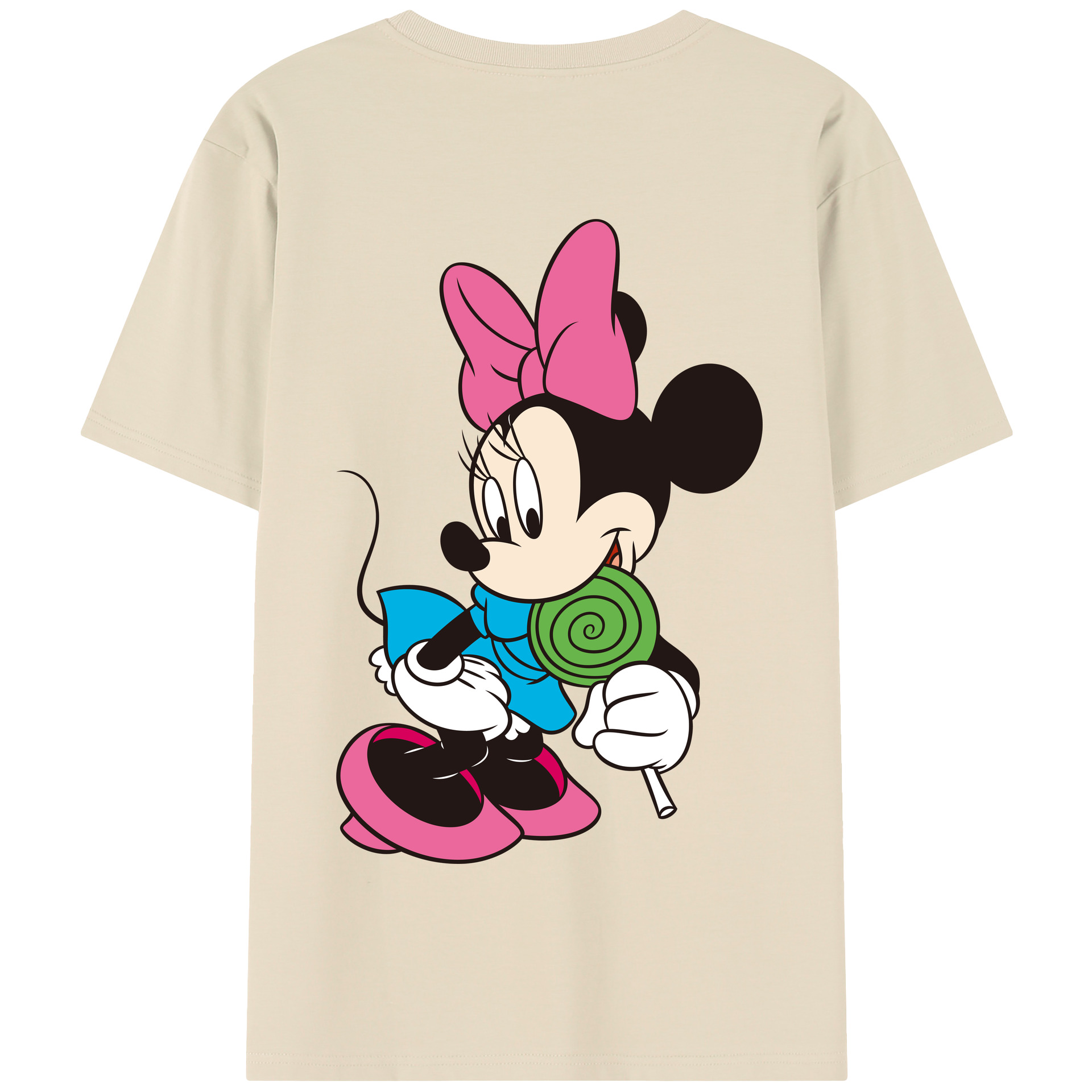 （画像用） ミッキーマウス Mickey Mouse 綿100％半袖Tシャツ（背面プリント）