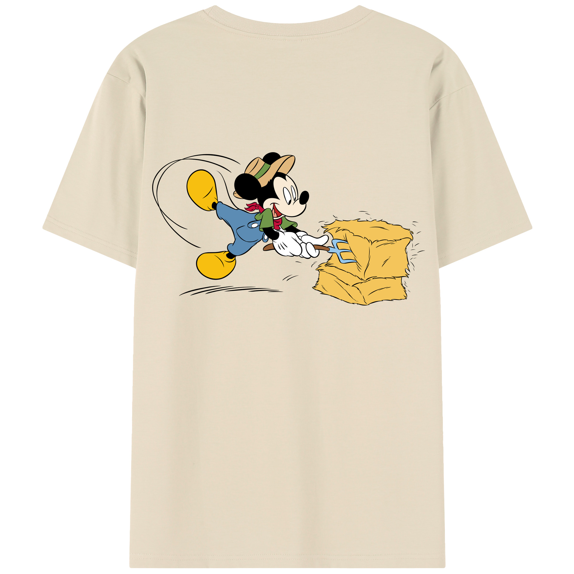 （画像用） ミッキーマウス Mickey Mouse 綿100％半袖Tシャツ（背面プリント）