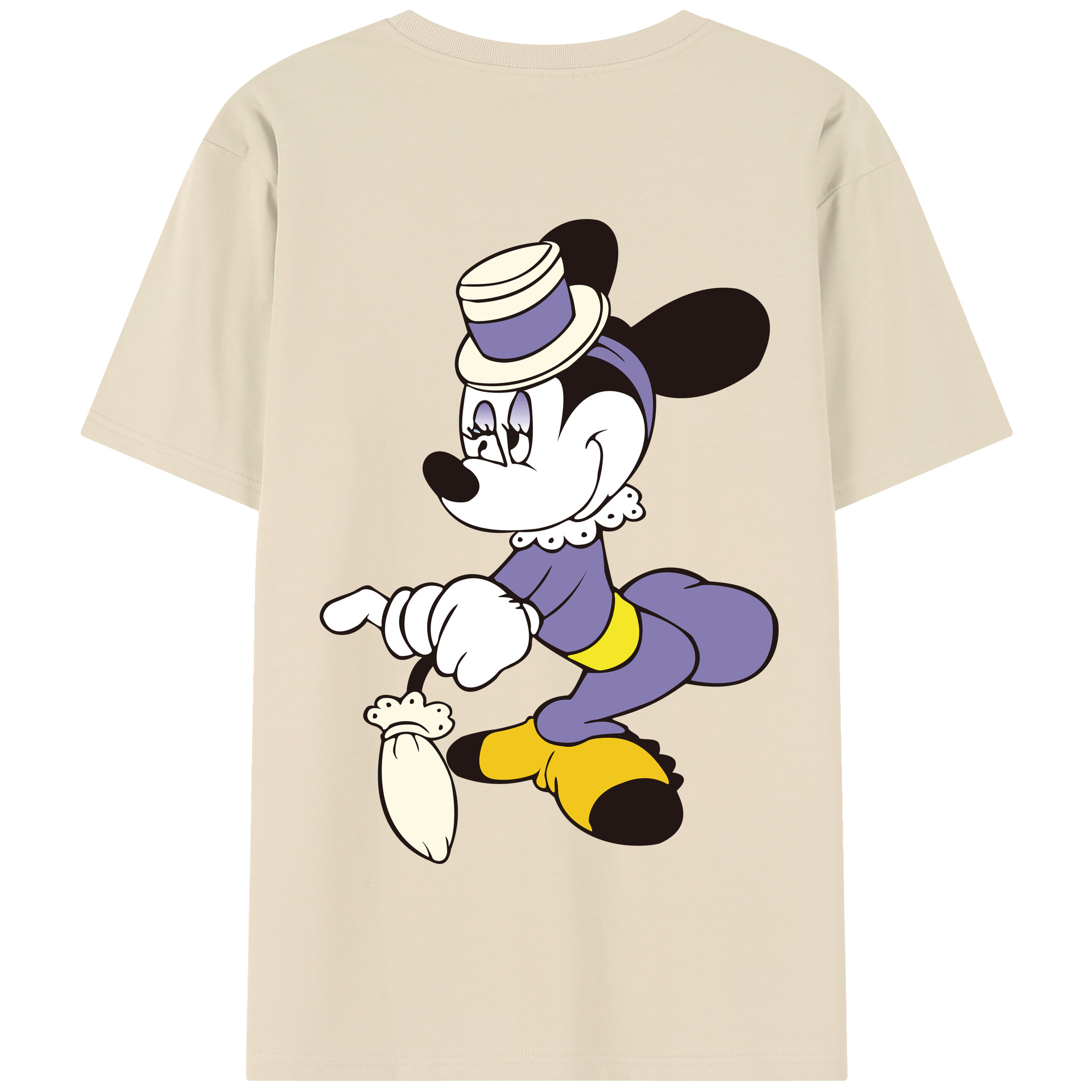 （画像用） ミッキーマウス Mickey Mouse 綿100％半袖Tシャツ（背面プリント）