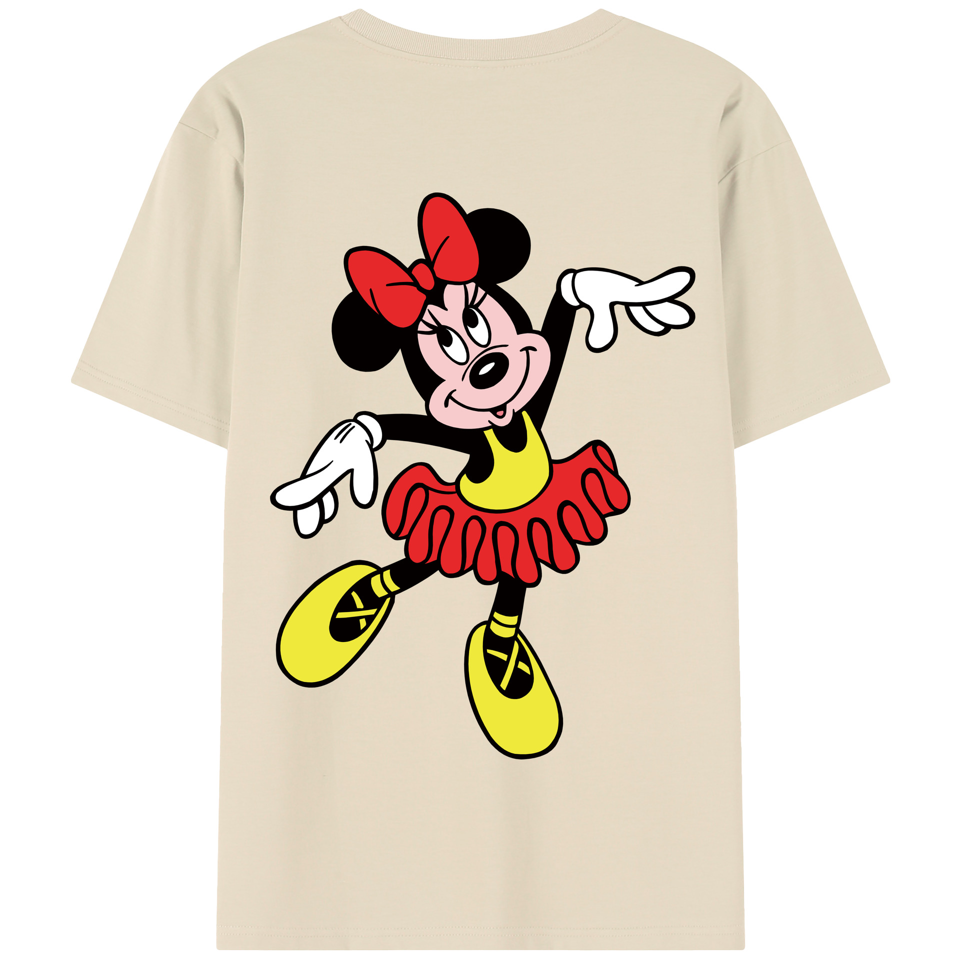 （画像用） ミッキーマウス Mickey Mouse 綿100％半袖Tシャツ（背面プリント）
