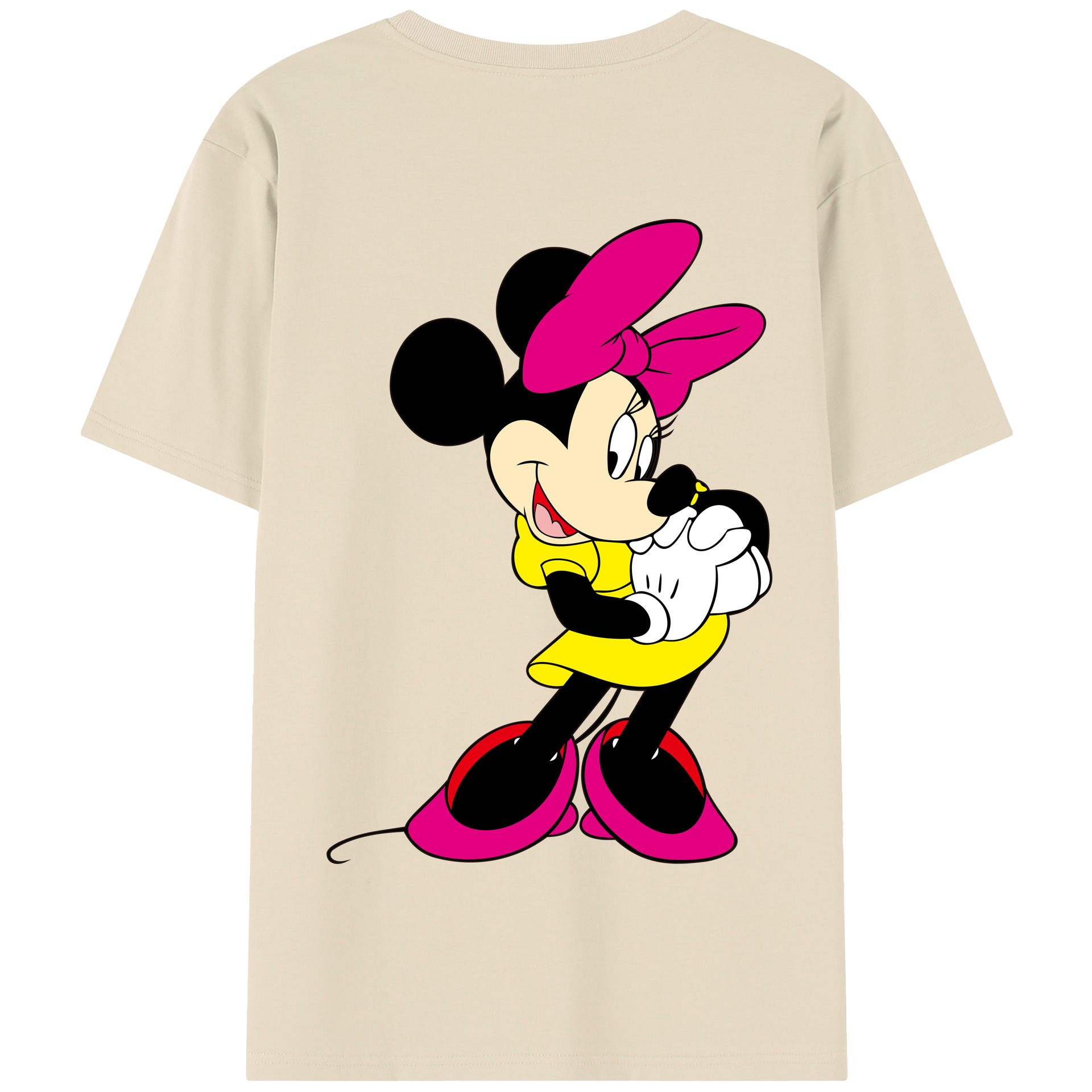 （画像用） ミッキーマウス Mickey Mouse 綿100％半袖Tシャツ（背面プリント）