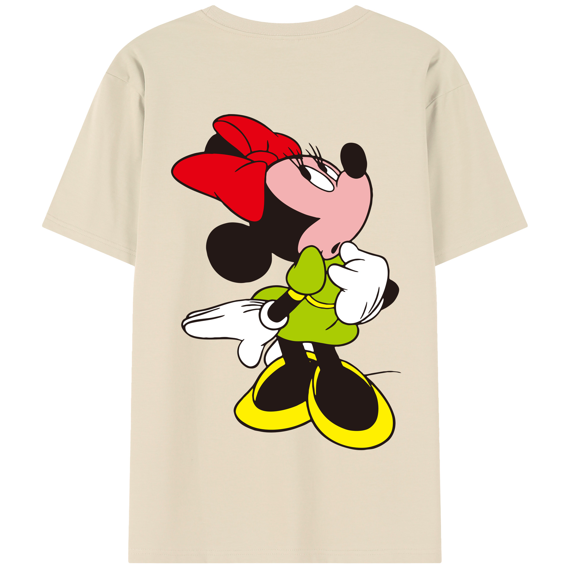 （画像用） ミッキーマウス Mickey Mouse 綿100％半袖Tシャツ（背面プリント）