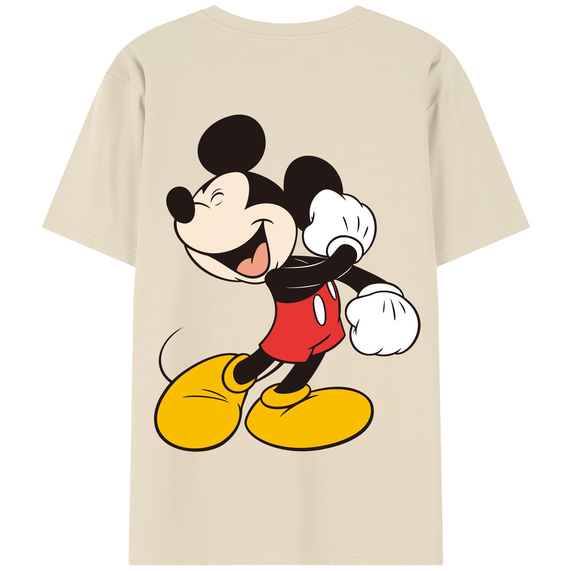 （画像用） ミッキーマウス Mickey Mouse 綿100％半袖Tシャツ（背面プリント）