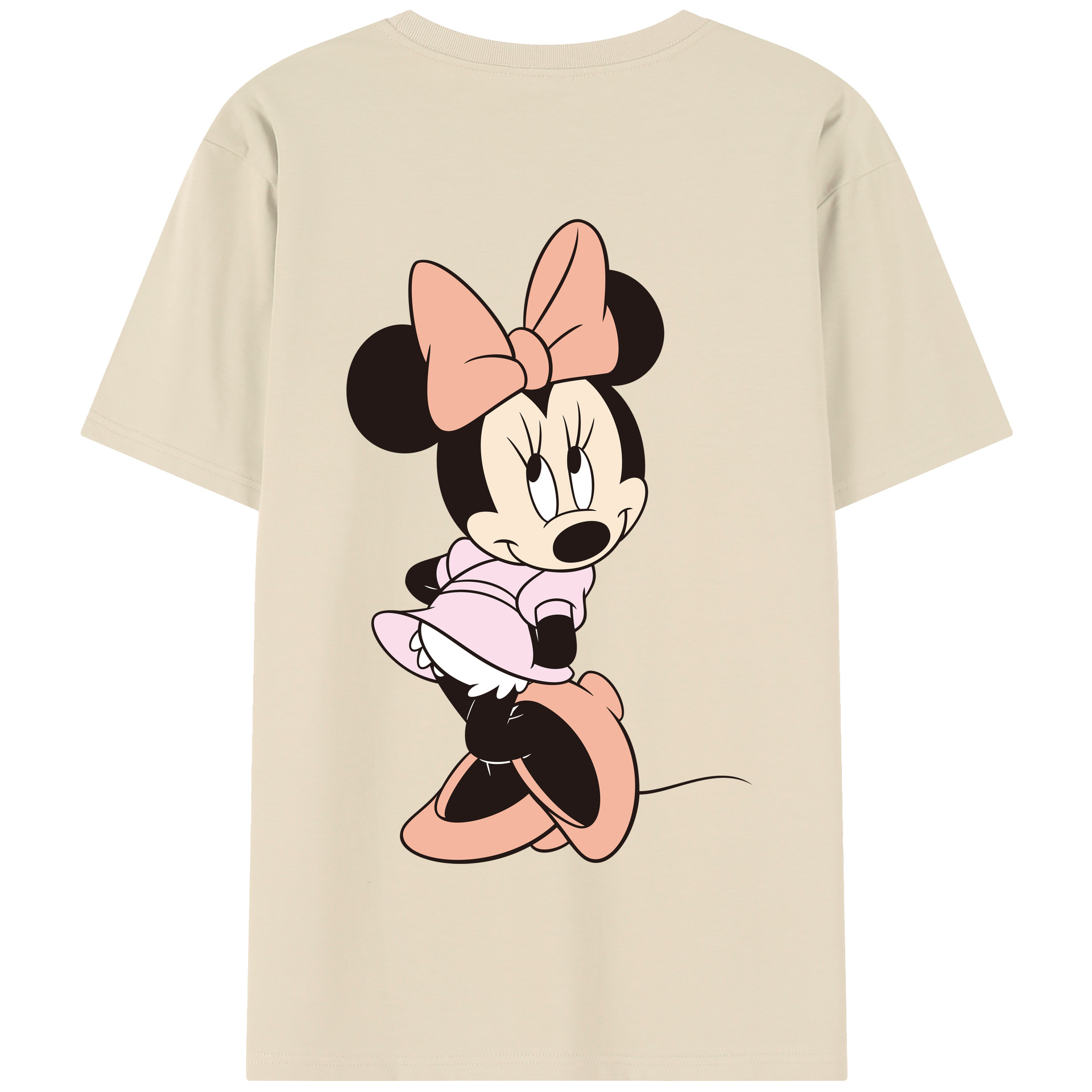 （画像用） ミッキーマウス Mickey Mouse 綿100％半袖Tシャツ（背面プリント）