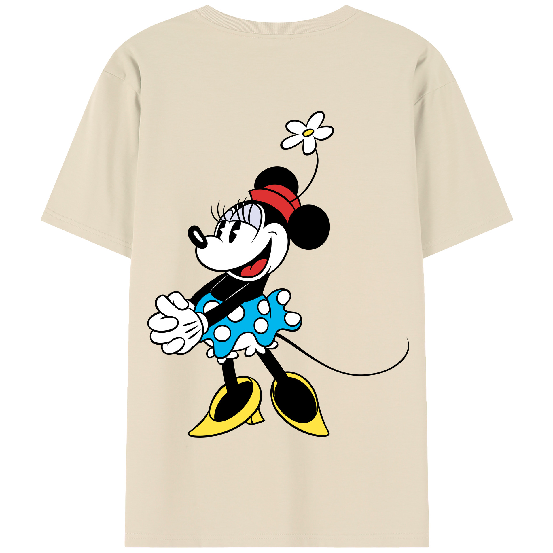 （画像用） ミッキーマウス Mickey Mouse 綿100％半袖Tシャツ（背面プリント）