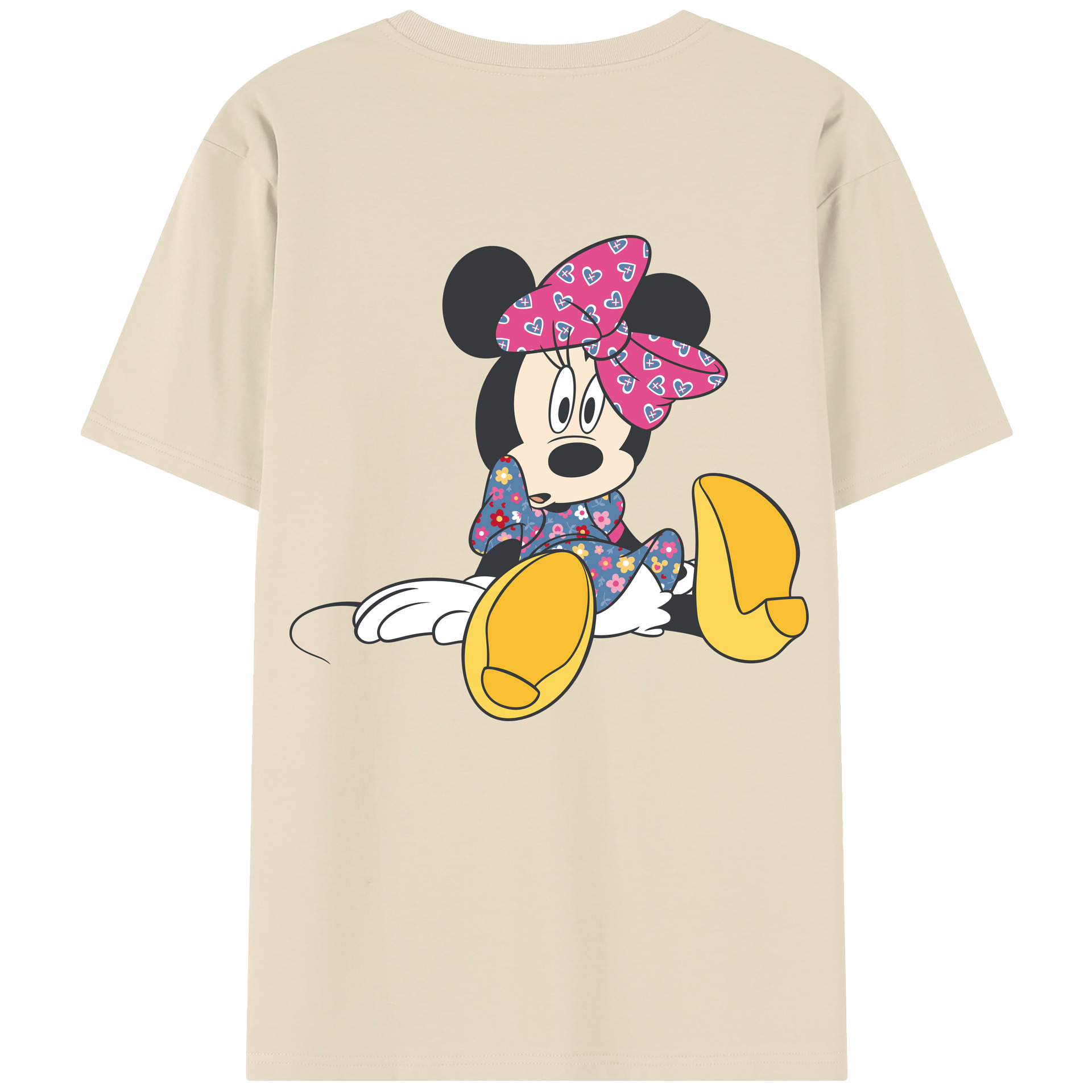 （画像用） ミッキーマウス Mickey Mouse 綿100％半袖Tシャツ（背面プリント）