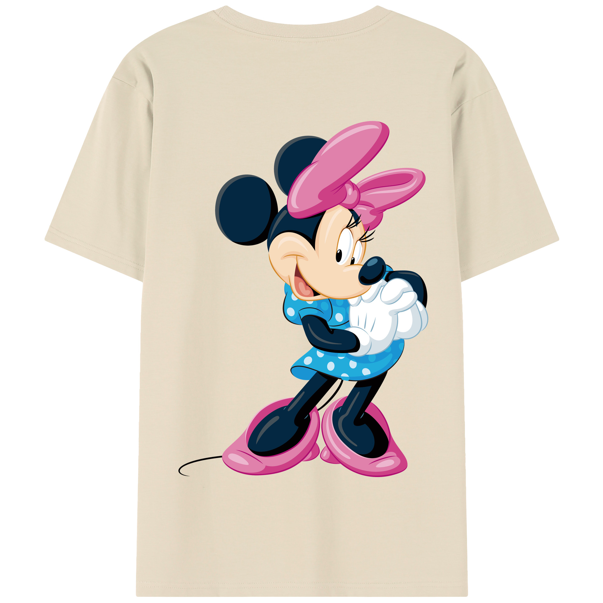 （画像用） ミッキーマウス Mickey Mouse 綿100％半袖Tシャツ（背面プリント）