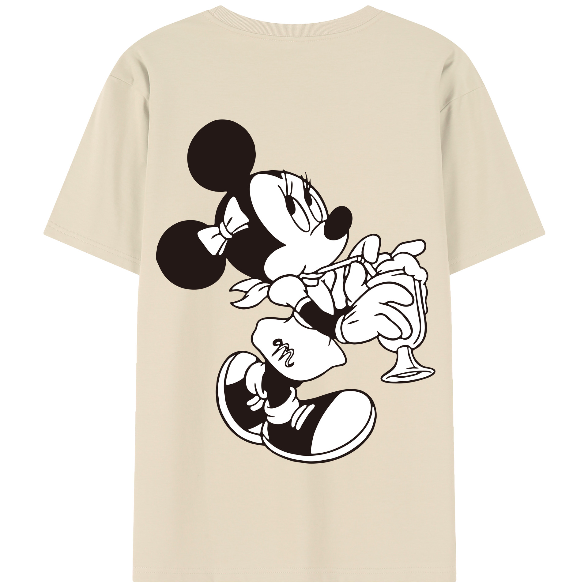 （画像用） ミッキーマウス Mickey Mouse 綿100％半袖Tシャツ（背面プリント）