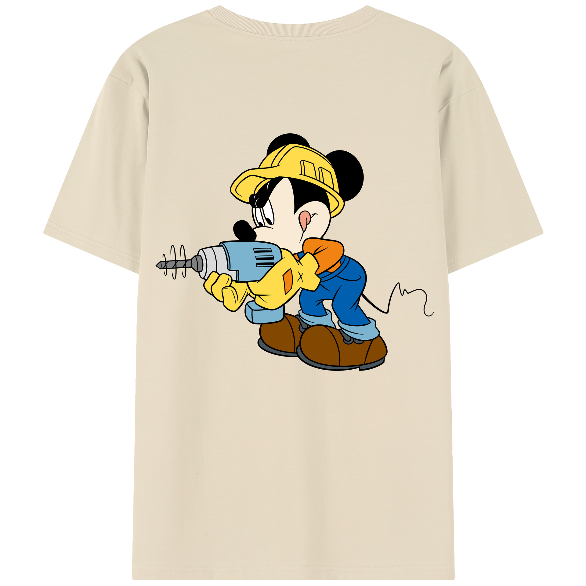 （画像用） ミッキーマウス Mickey Mouse 綿100％半袖Tシャツ（背面プリント）
