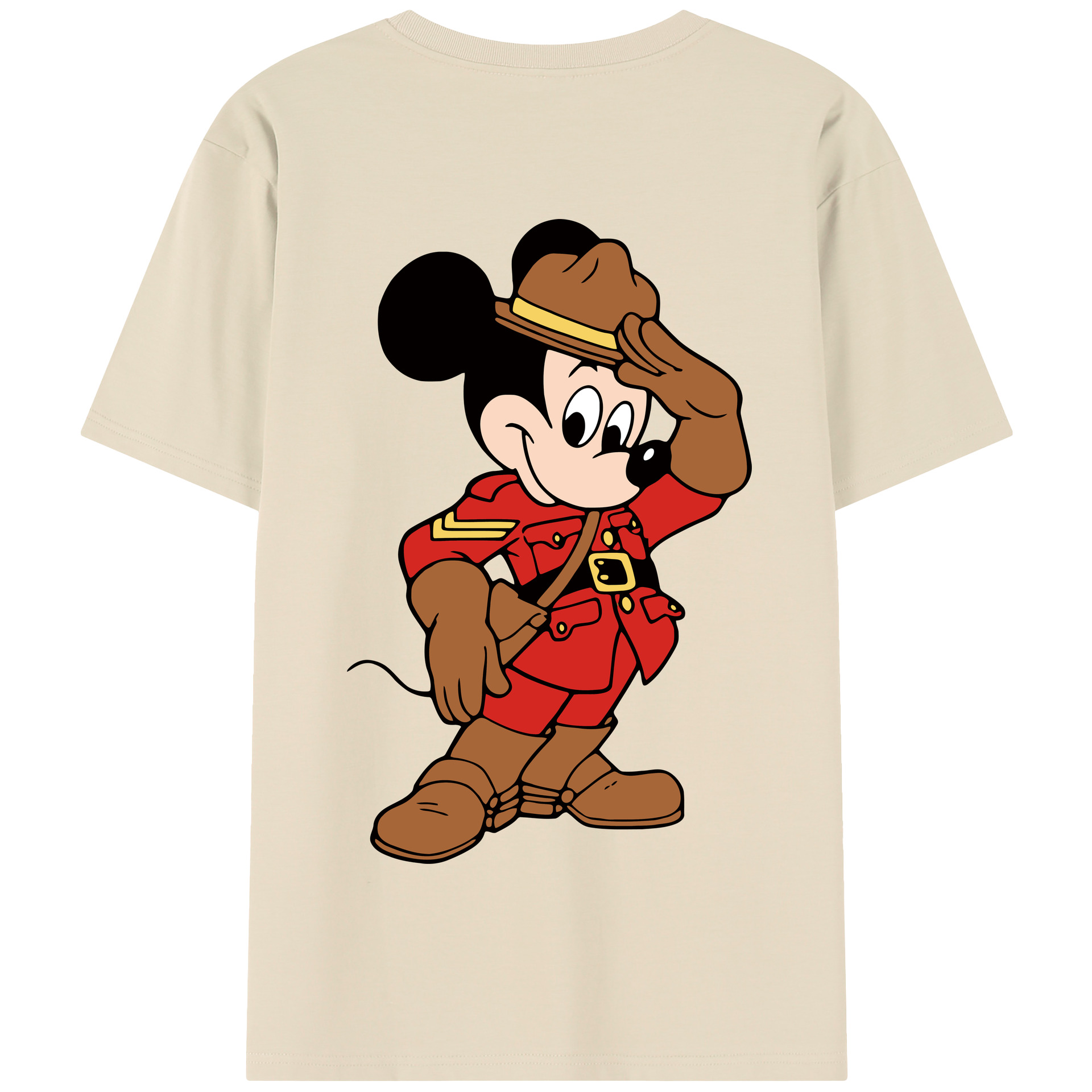 （画像用） ミッキーマウス Mickey Mouse 綿100％半袖Tシャツ（背面プリント）