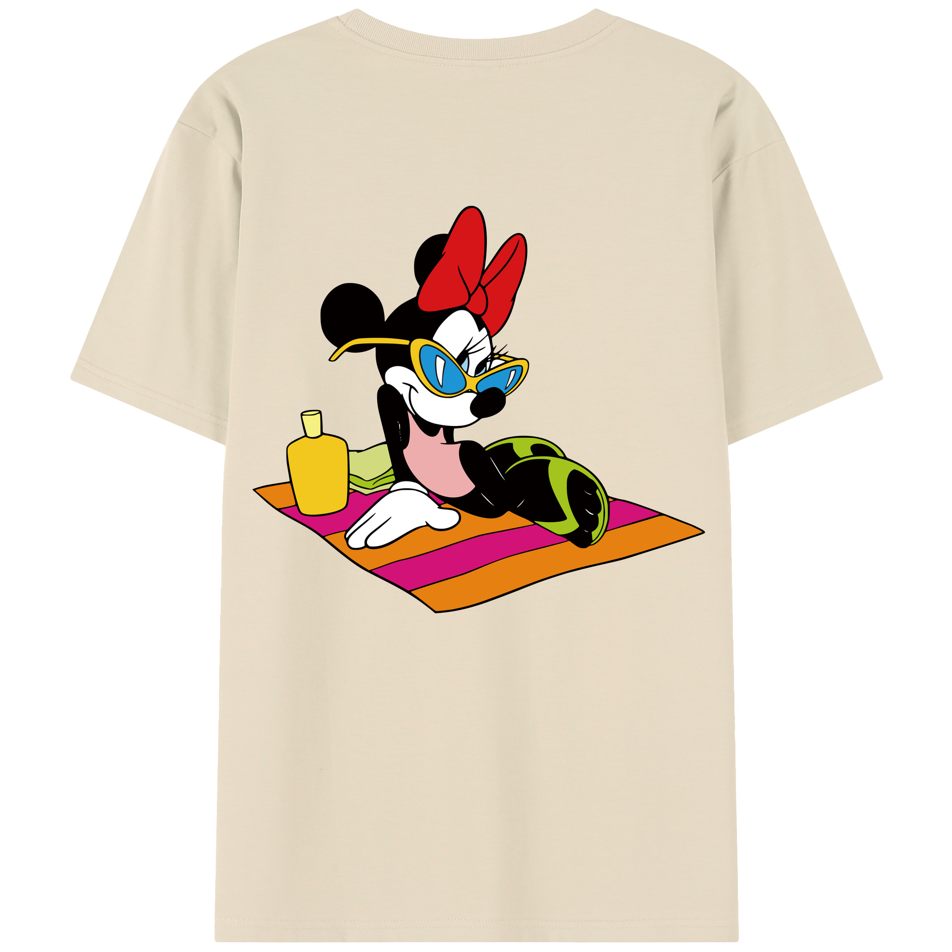 （画像用） ミッキーマウス Mickey Mouse 綿100％半袖Tシャツ（背面プリント）